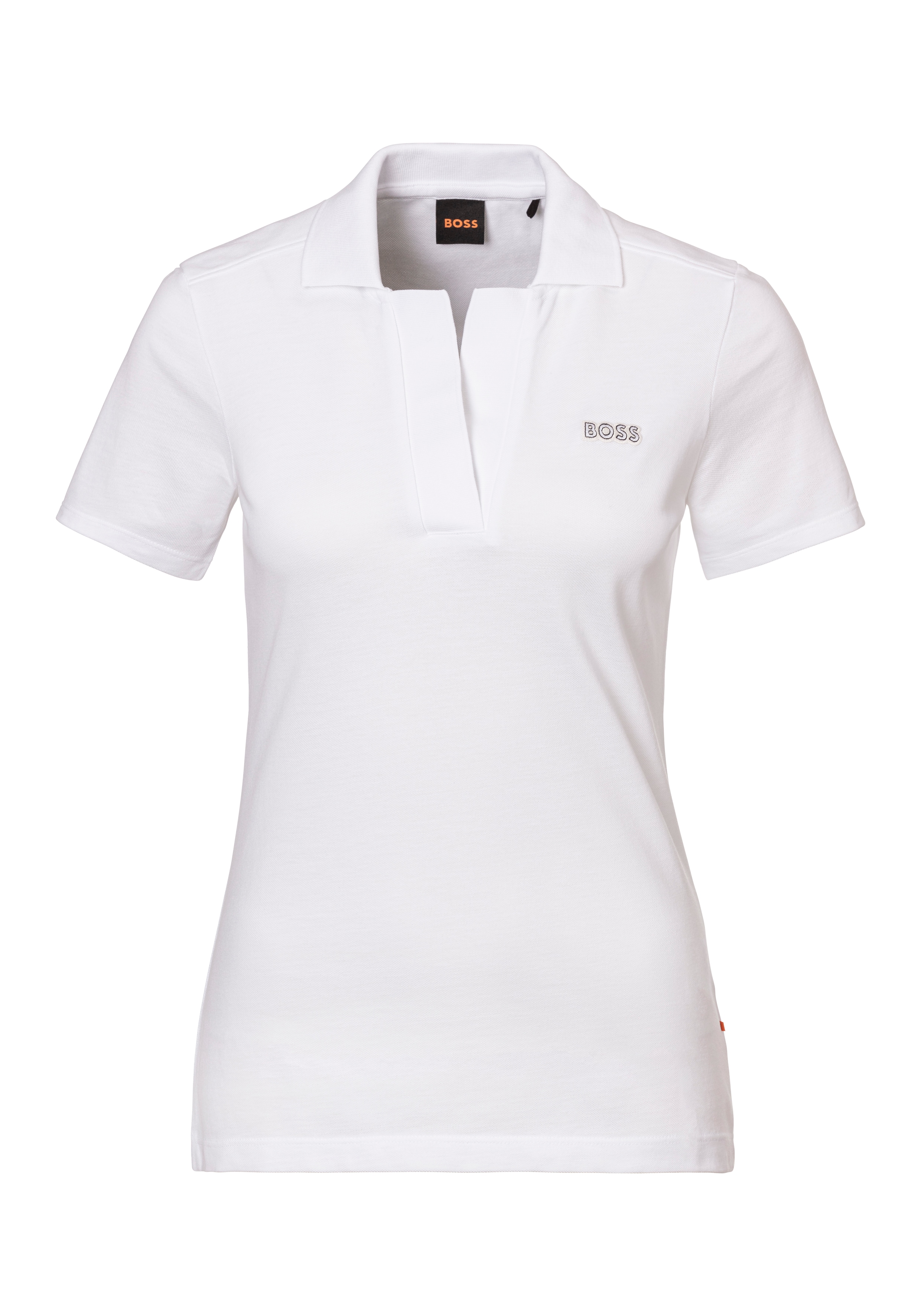 BOSS ORANGE Shirttop »C_Etri Premium Damenmode«, mit Polokragen-BOSS ORANGE 1