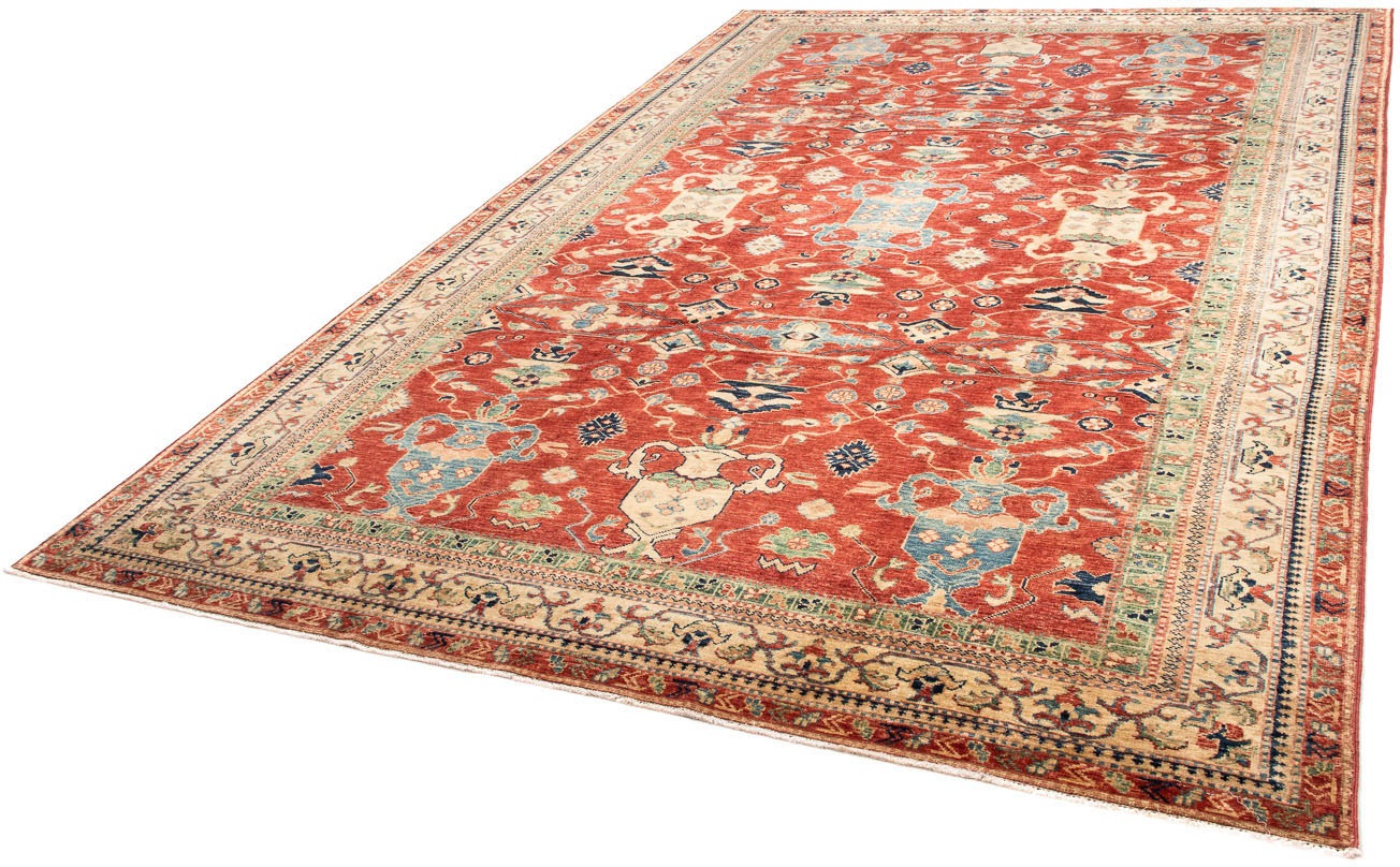 Image of morgenland Orientteppich »Ziegler - Kazak - 319 x 211 cm - rot«, rechteckig, 6 mm Höhe, Wohnzimmer, Handgeknüpft, Einzelstück mit Zertifikat bei Ackermann Versand Schweiz