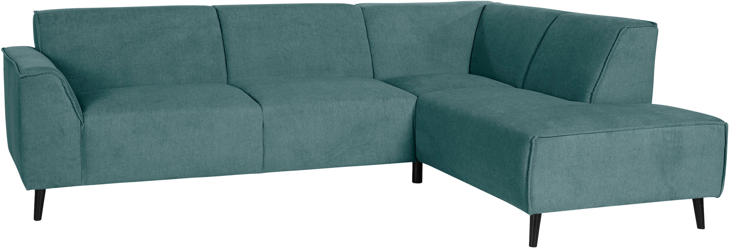 Image of DOMO collection Ecksofa "Amora, bequem und zeitlos, L-Form" mit Federkern, Fusshöhe passend für gängige Saugroboter