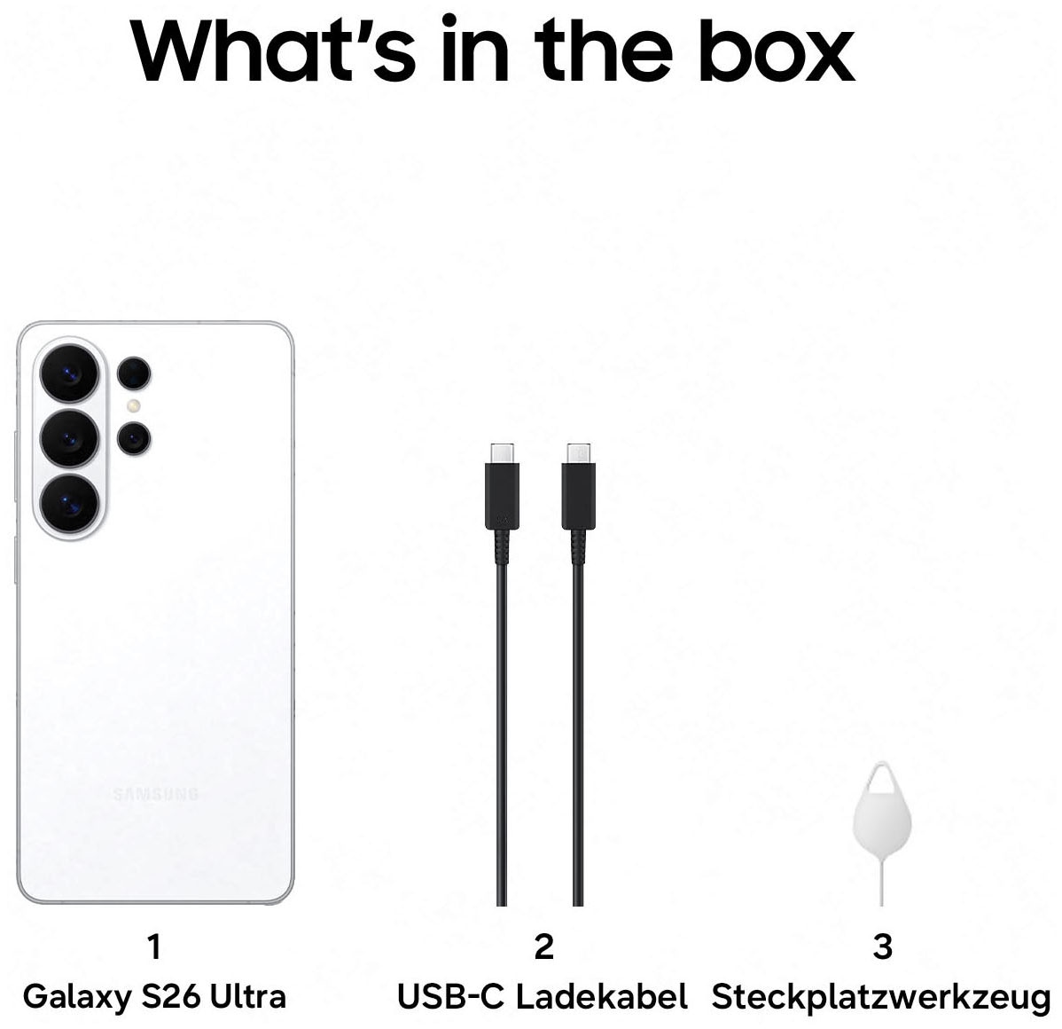 Samsung Smartphone »Galaxy S26 Ultra« weiss