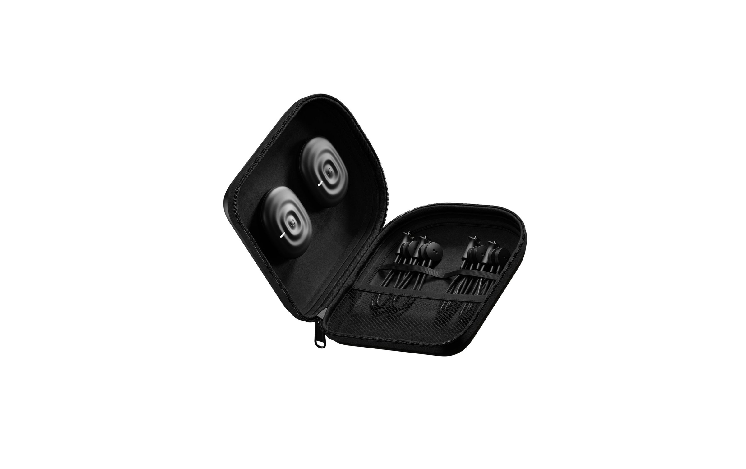 EMS-Gerät »PowerDot Duo 2.0 Schwarz«, (2x Satz Anschlusskabel (10 cm & 30 cm)-2x Micro USB Ladekabel-Robuste Tragetasche-Bedienungsanleitung)