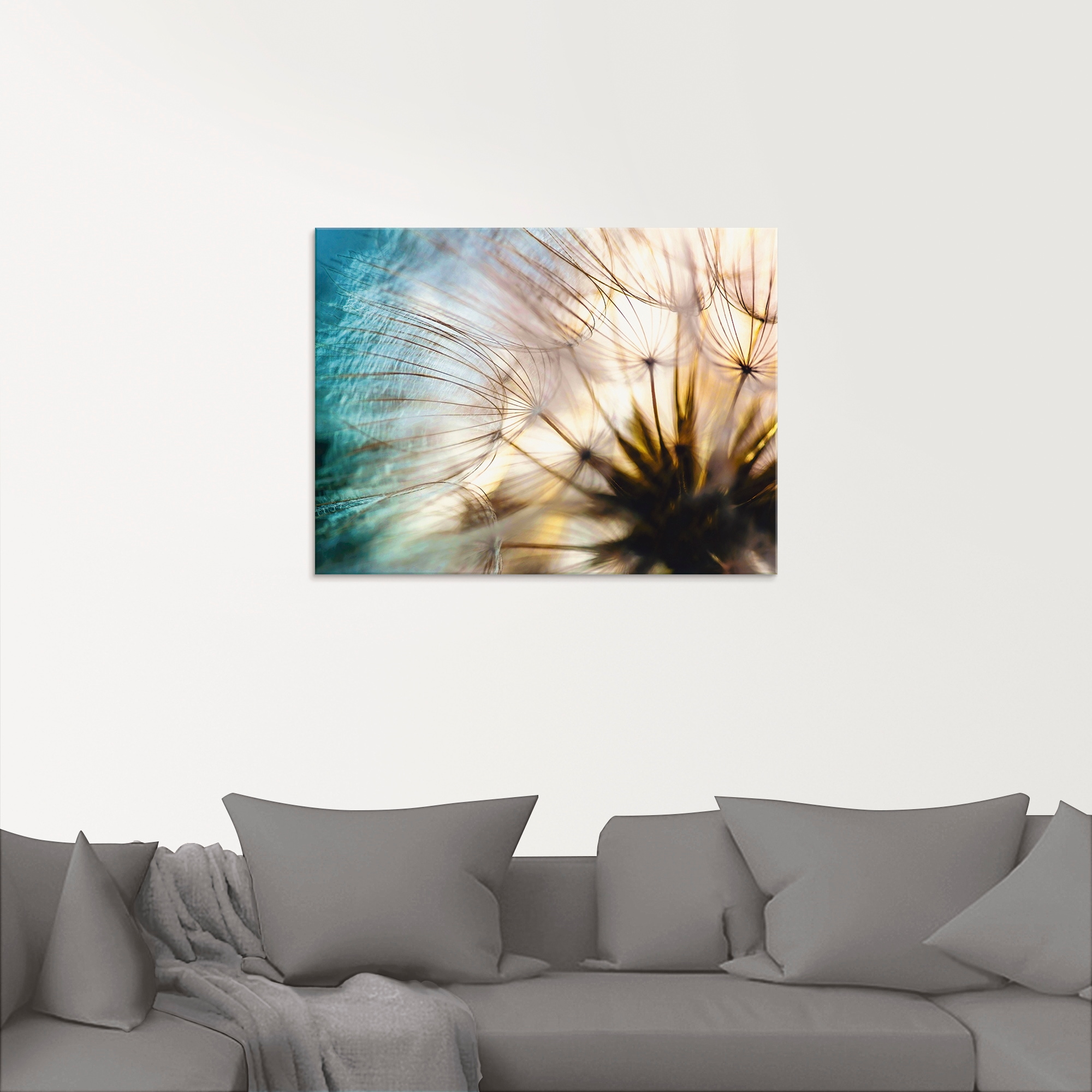 Artland Glasbild »Pusteblume Makro abstrakt«, Blumen, (1 St.), in verschiedenen Grössen