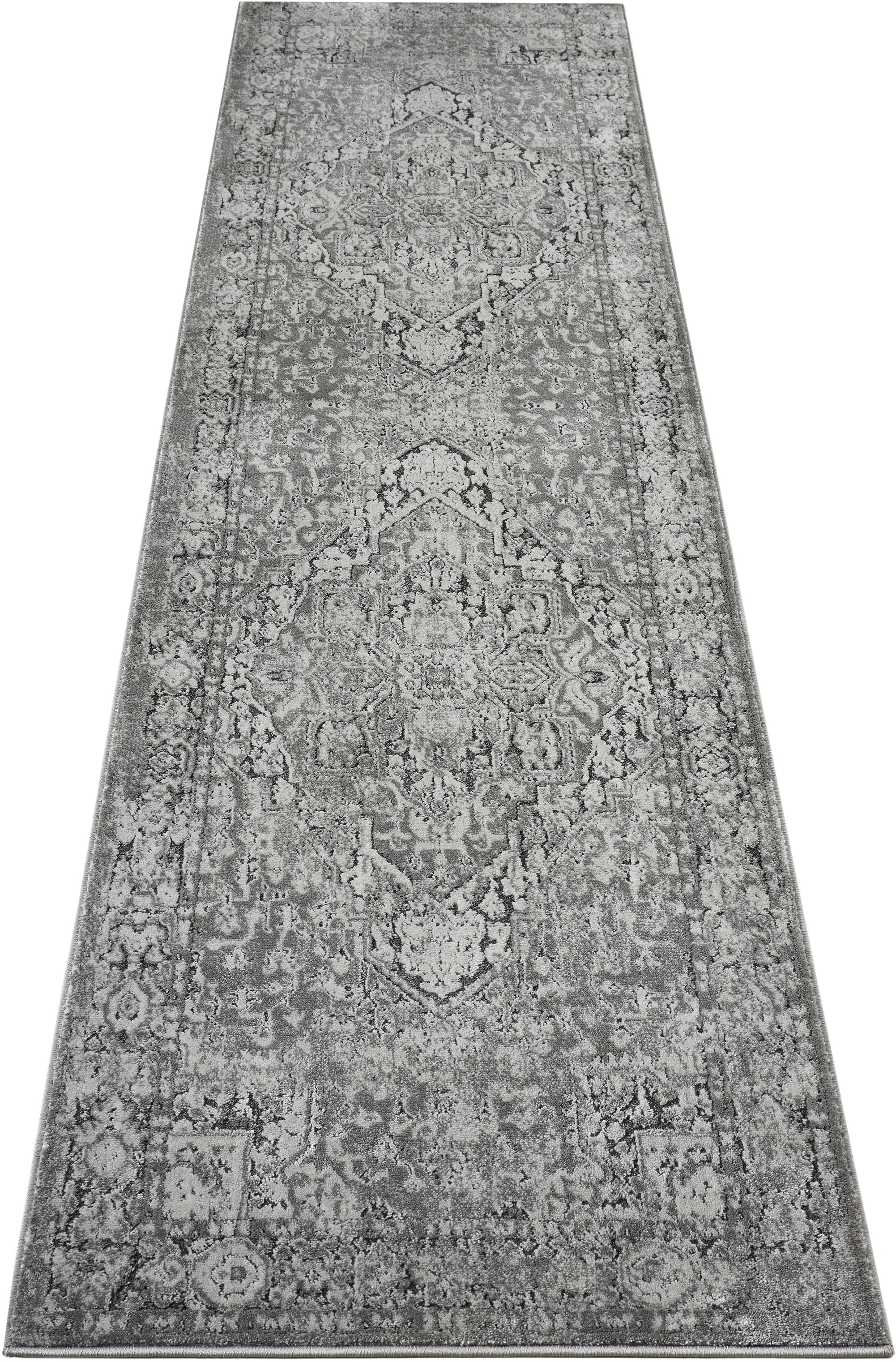 GOODproduct Teppich »Kylan, Hoch-Tief-Struktur, dezenter Glanz« rechteckig 9 mm Höhe Schrumpf-Garn-Effekt, im Vintage-Look, dichte Qualität, Wohnzimmer