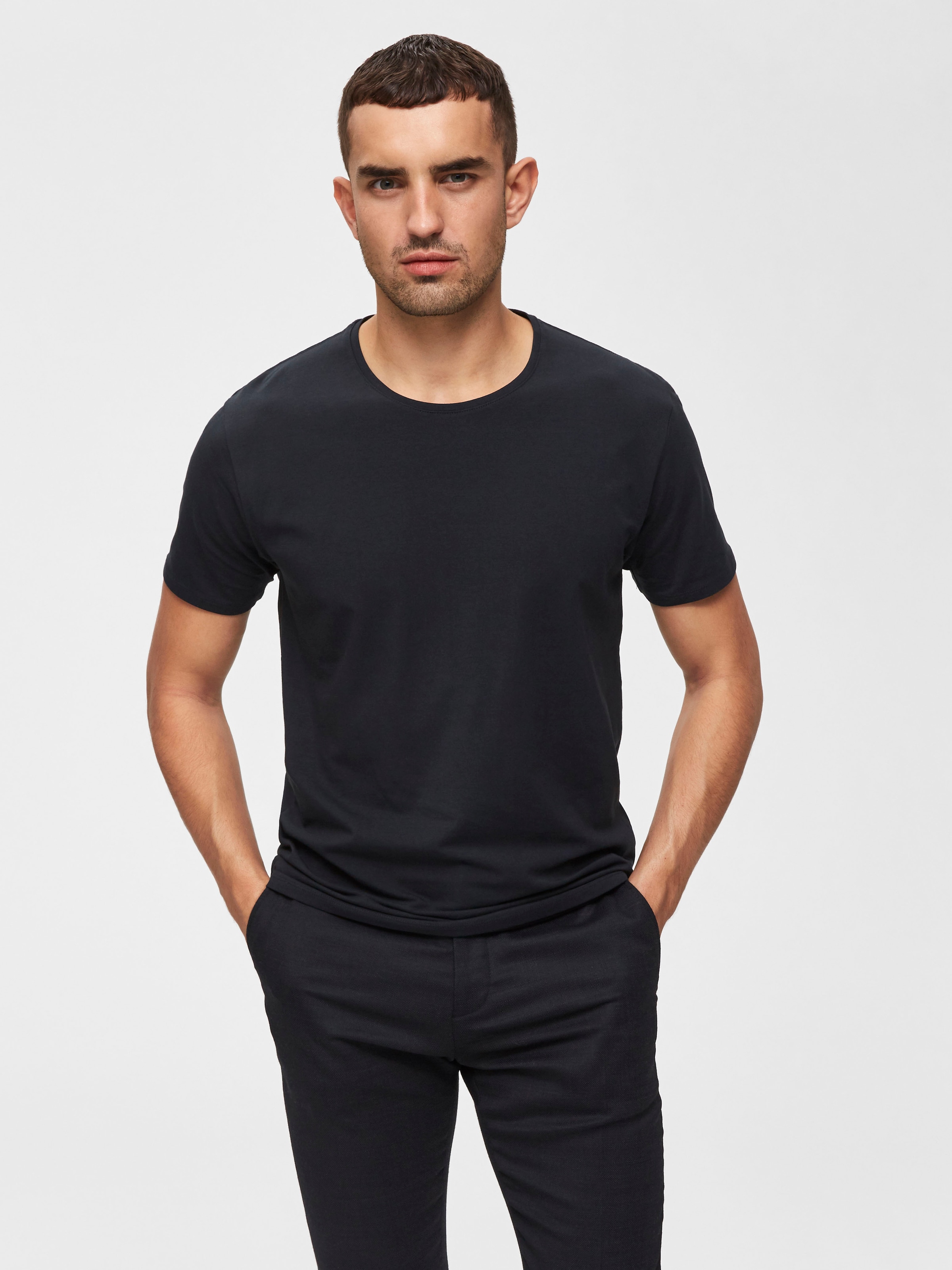 SELECTED HOMME Rundhalsshirt »Basic T-Shirt«