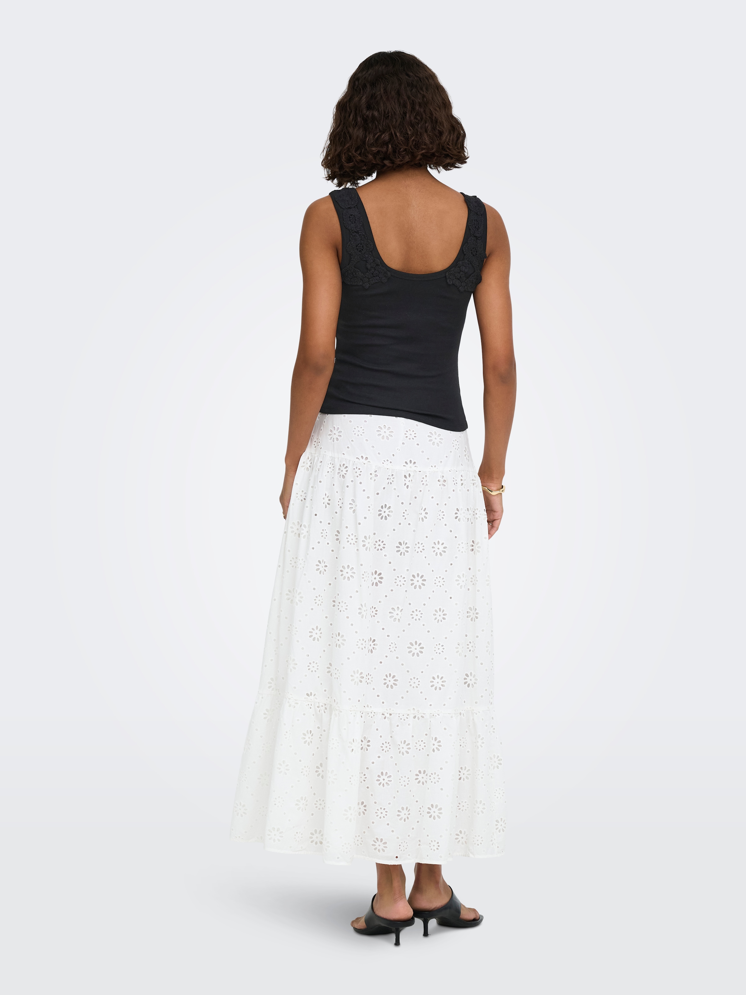 ONLY Tanktop »ONLZANNY S/L CROCHET TANK TOP CS JRS« Baumwollmischung