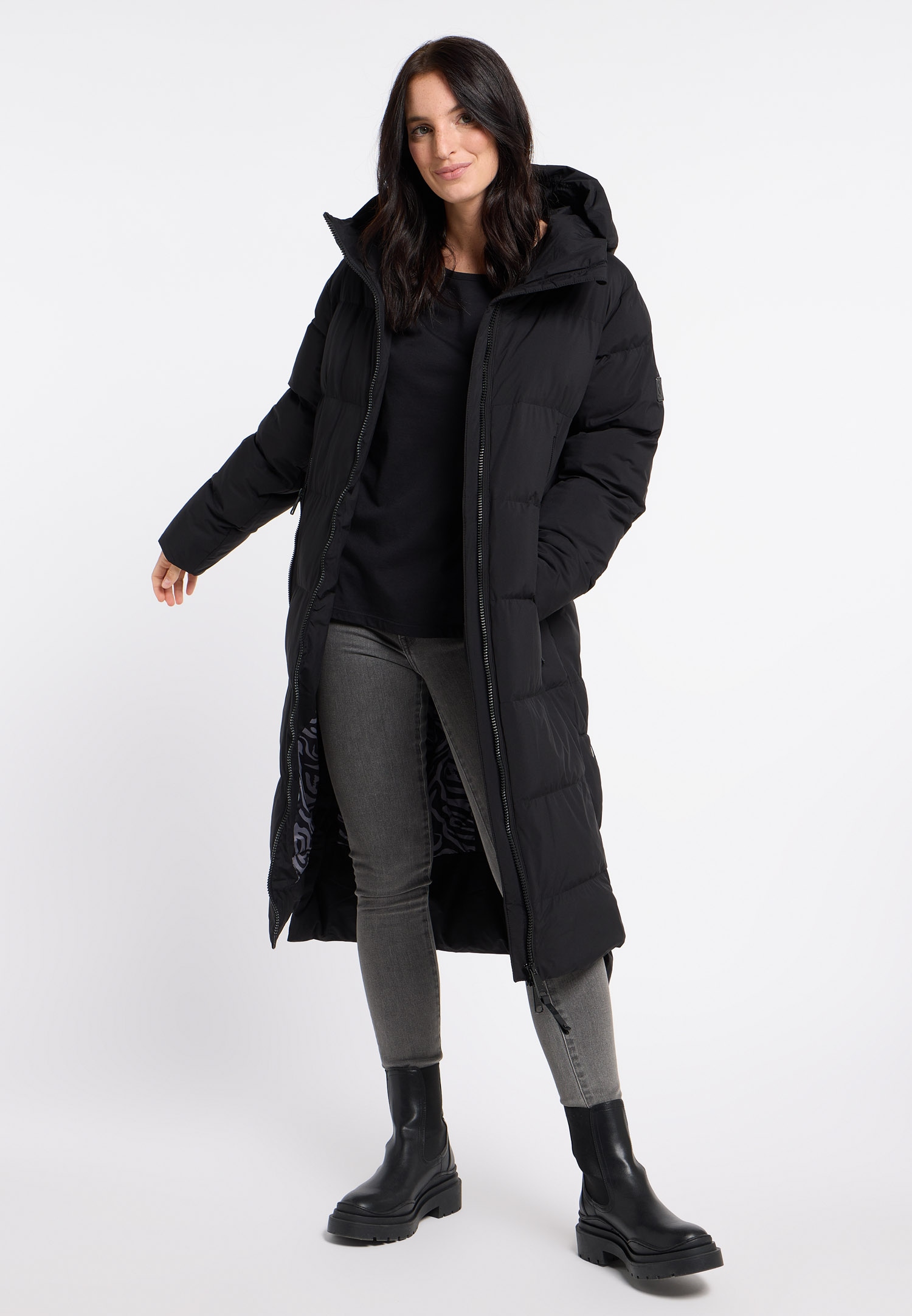Ragwear Steppmantel »PATRISE«, wärmender Wintermantel mit grossen Reissverschlusstaschen