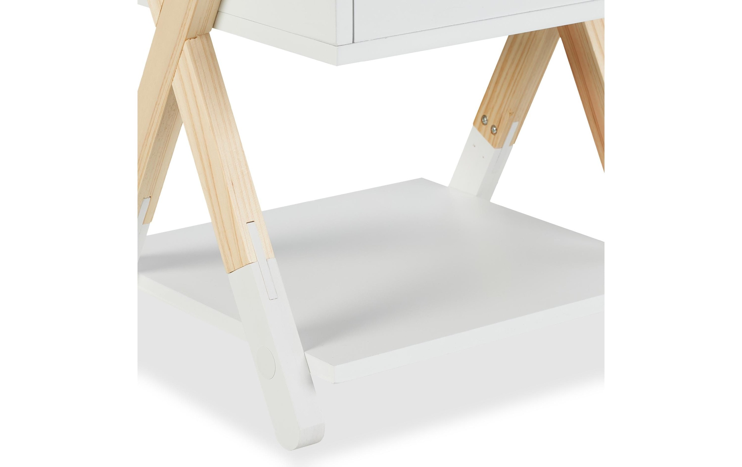 relaxdays Nachttisch »für Kinder mit Schublade 34 x 42 cm«
