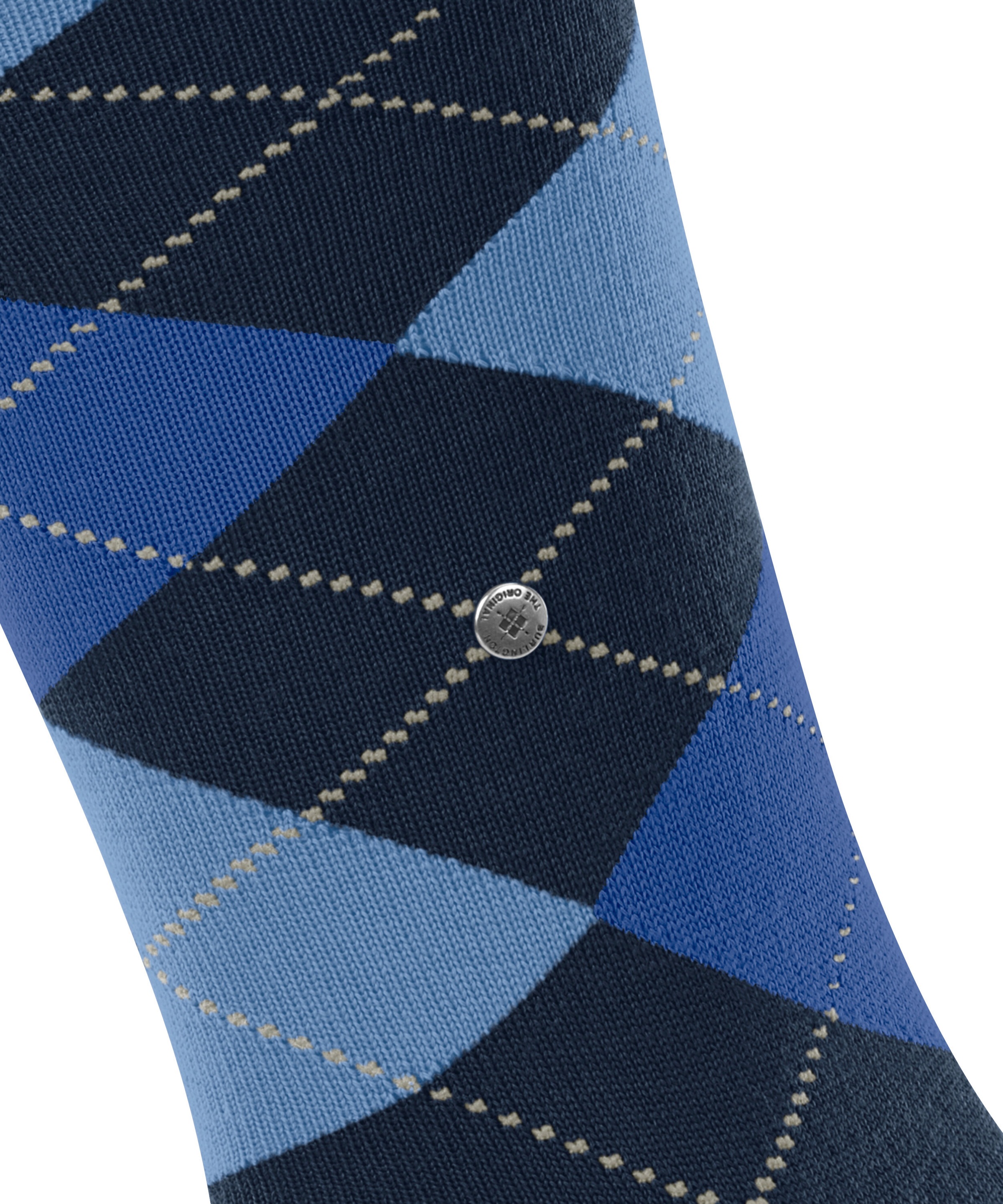 Burlington Mi-bas »Edinburgh« Taille unique 40-46, mélange de laine chaud, motif argyle
