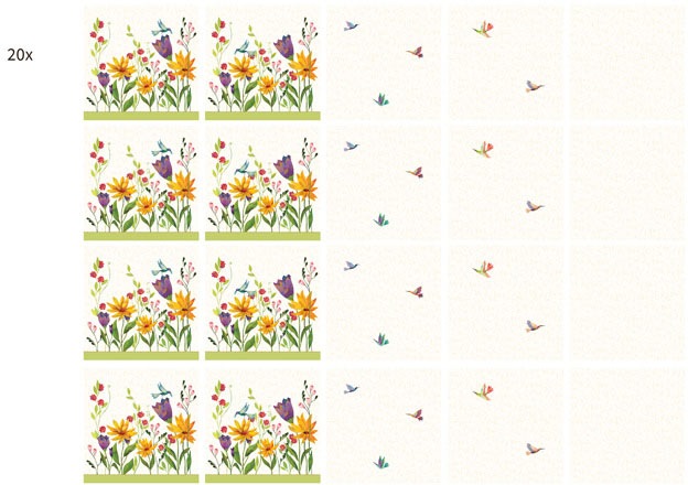 Image of Wall-Art Fliesenaufkleber »Fliesenaufkleber Blütenpoesie«, (20 St.) bei Ackermann Versand Schweiz