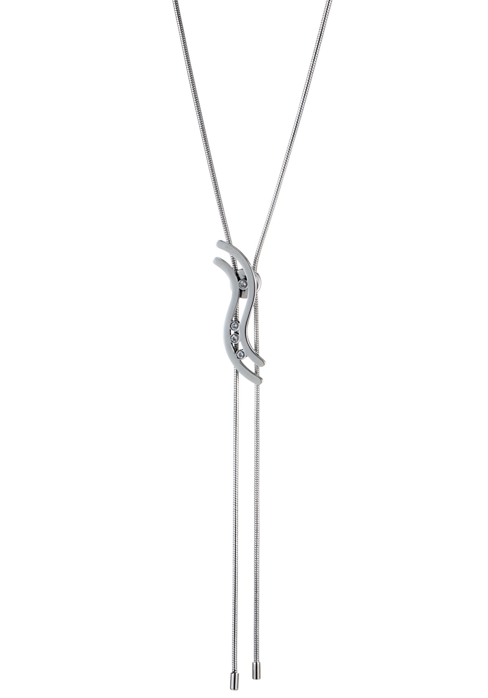 Image of Firetti Kette mit Anhänger »Welle, glänzvoll und massiv«, mit Zirkonia bei Ackermann Versand Schweiz