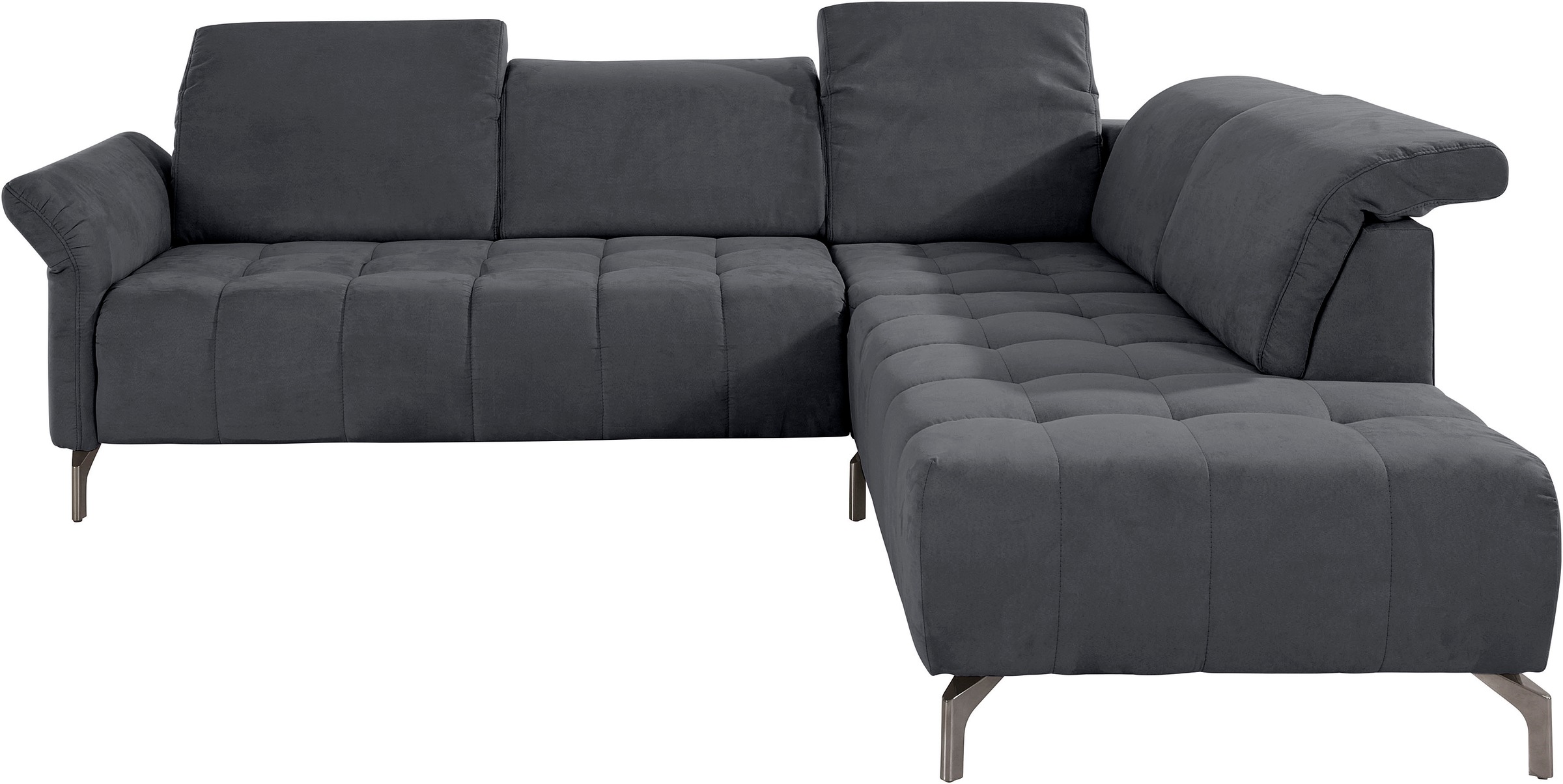 INOSIGN Ecksofa »Fresh L-Form«, Federkern, wahlweise Kopfteilverstellung und motorischer Vorziehsitz