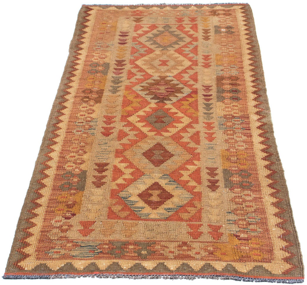 Image of morgenland Läufer »Kelim Medaillon Marrone chiaro 192 x 78 cm«, rechteckig, 0,4 mm Höhe, OrientOptik bei Ackermann Versand Schweiz