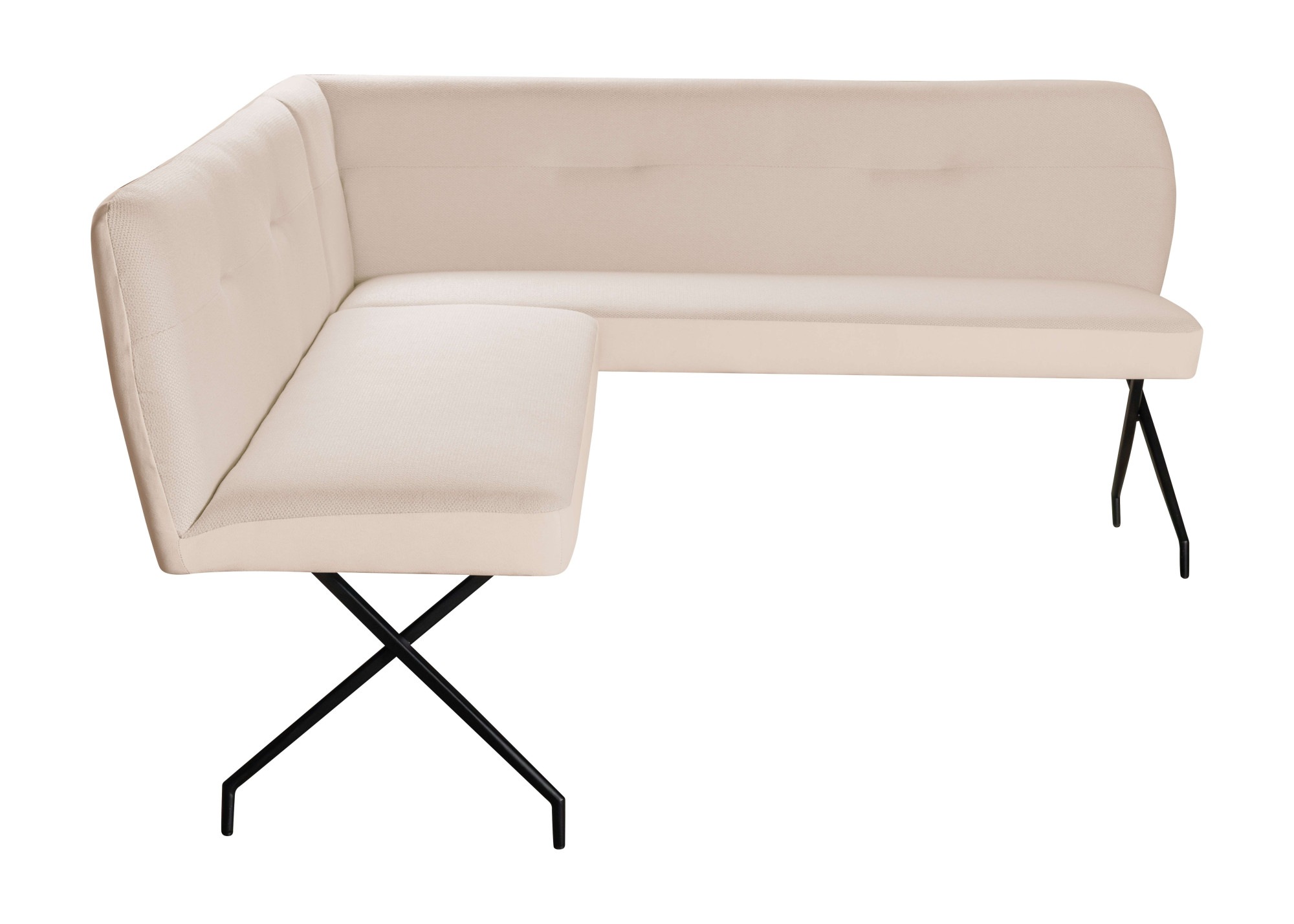 GOODproduct Eckbankgruppe »Gabi Essecke, Sitzgruppe, Eckbankgruppe, Küchenbankgruppe« Set, 4tlg, 4 tlg. tlg. Stuhl: 360° drehbar (Rückst.), 2-Stoff-Design. Wellenfederung Eckbank