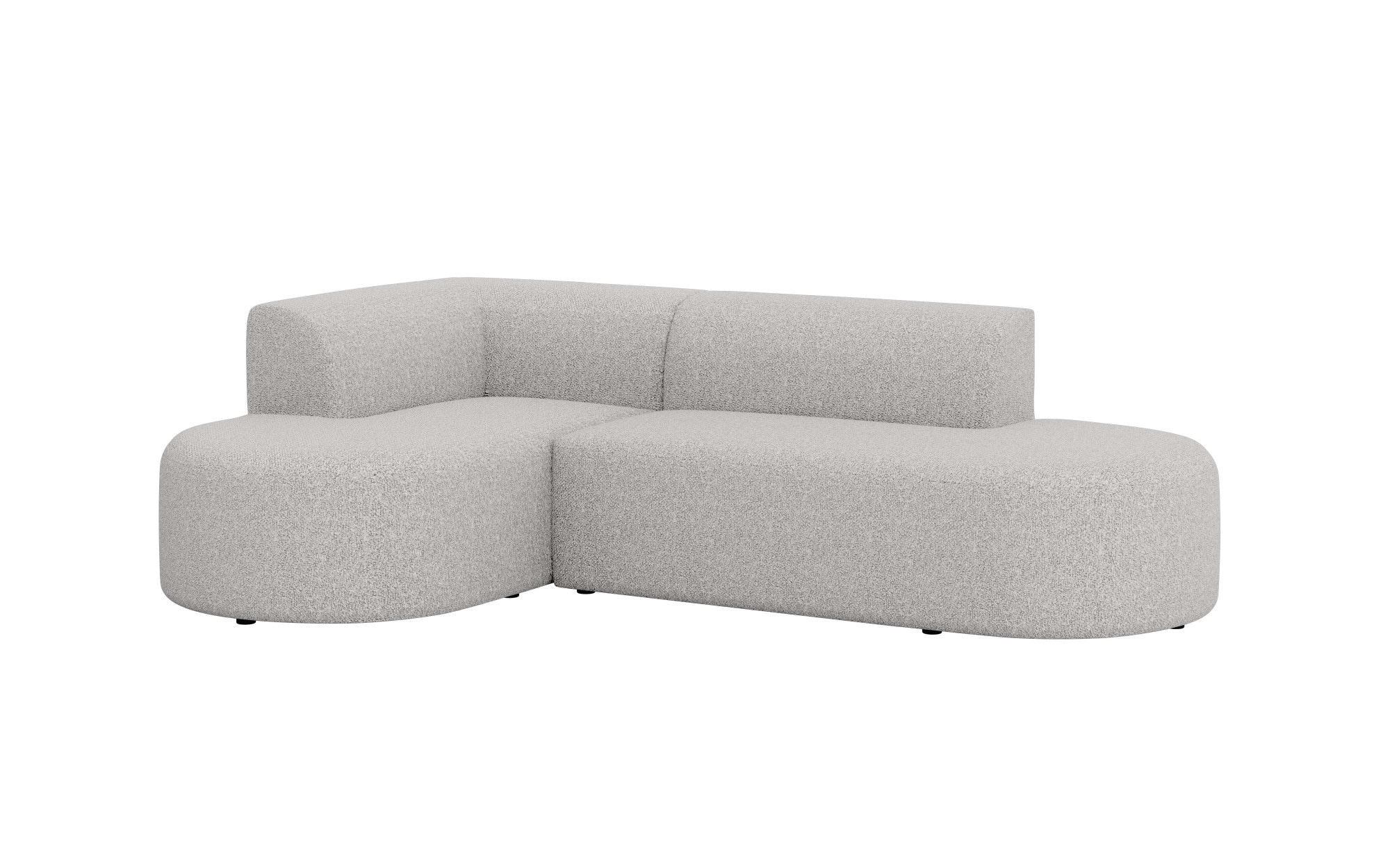 andas Ecksofa »Ecksofa Tvinne mit Ottomane links oder rechts bestellbar«, L-Form, mit Wellenunterfederung, BxTxH 260x170x73 cm