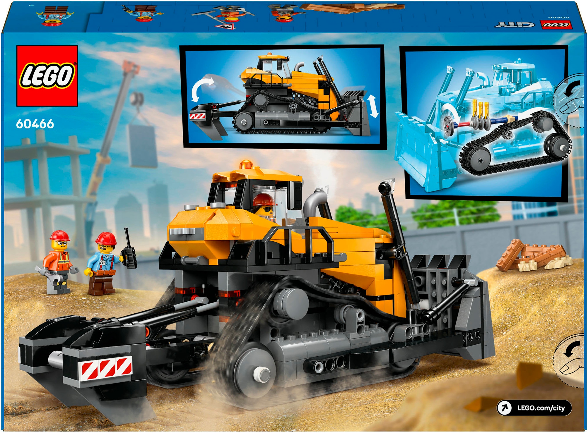 LEGO® Pions de construction »Gelber Bulldozer (60466), LEGO City« Made in Europe
