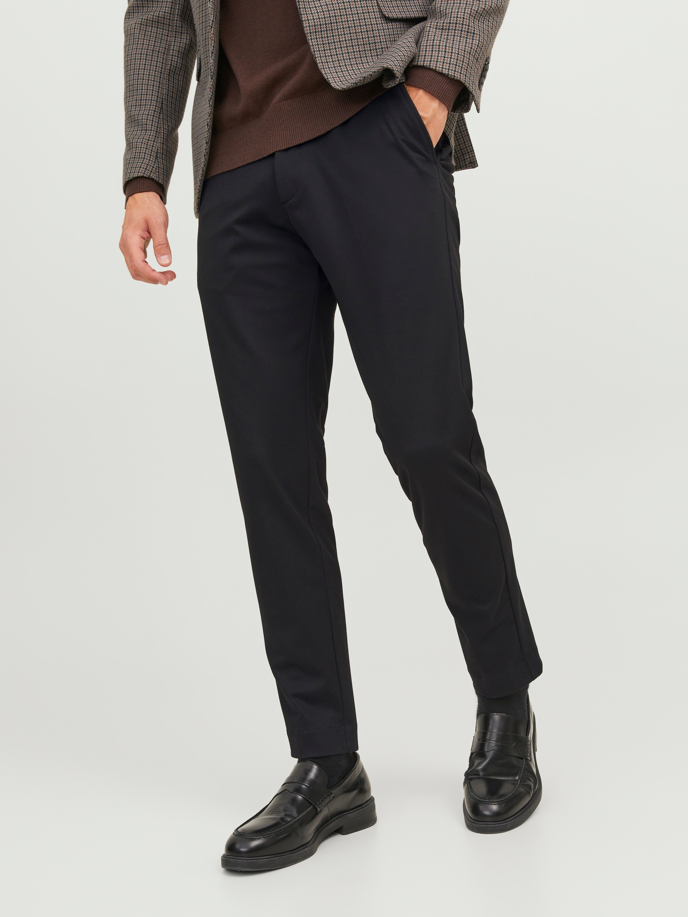 Image of Jack & Jones Chinohose "JPSTMARCO – Chinohose mit mittlerer Taille, Slim Fit, bequem" unifarben, modisch, slim fit, Web