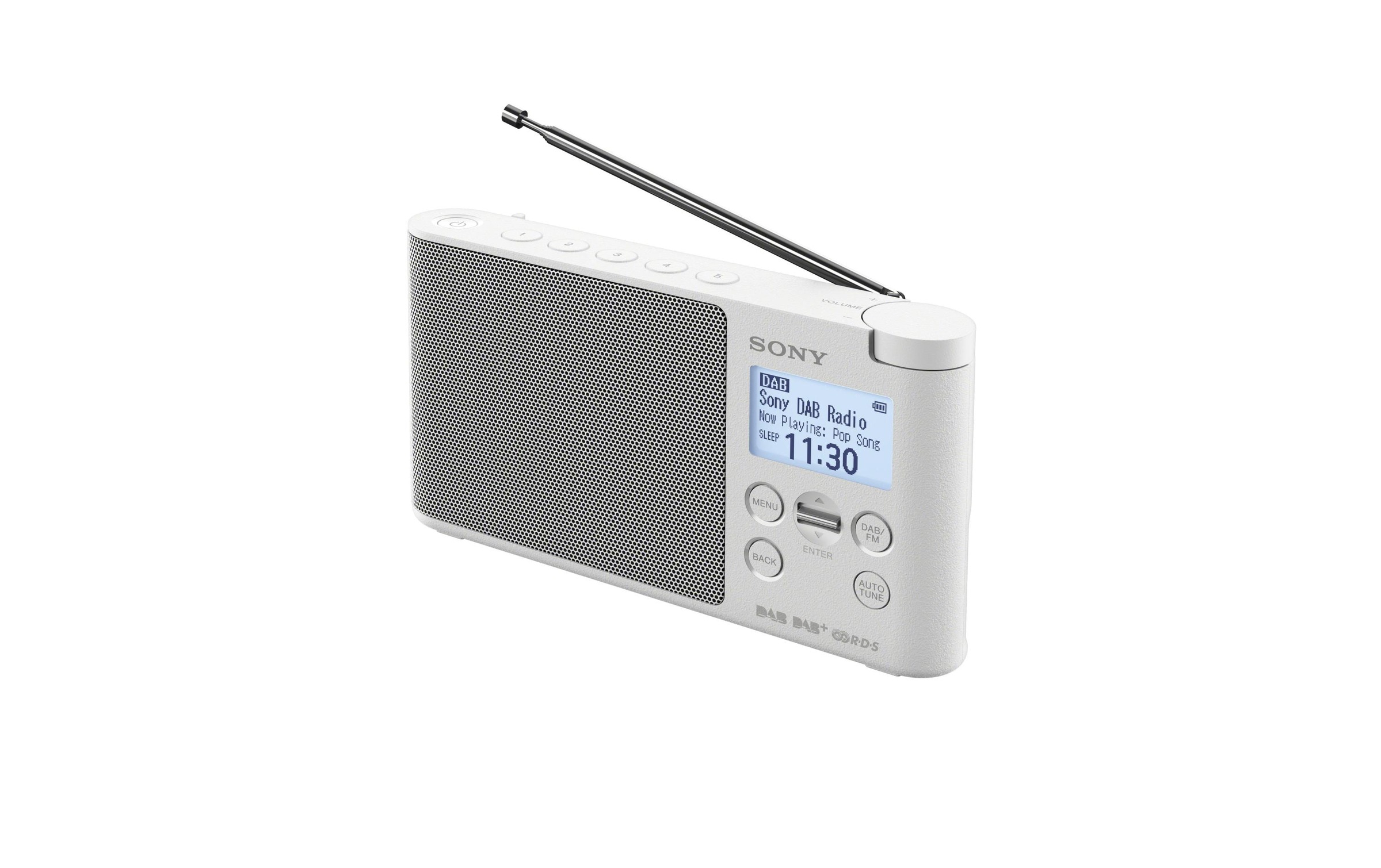 Sony Digitalradio (DAB+) »XDR-S41D Weiss«, (Digitalradio (DAB+)-FM-Tuner)