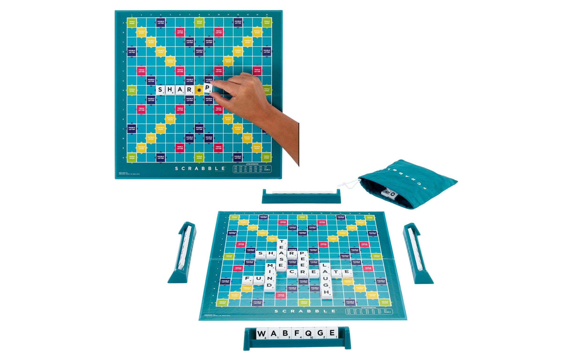 Mattel games Spiel »Familienspiel Scrabble Classique 2 en 1 -FR-«