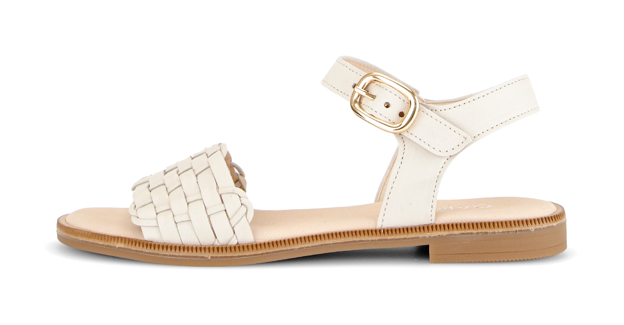 Gabor Riemchensandale  , Blockabsatz, Sommerschuh, Sandalette mit Bandage in Flechtoptik