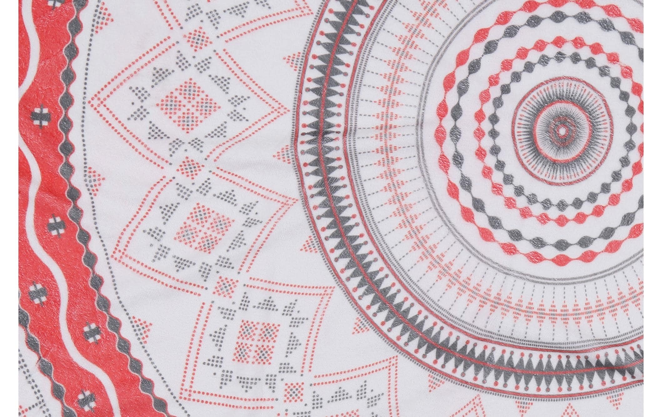 Strandtuch »Foutastic Circle Muster, Rot, Weiss«, (1 St.)
