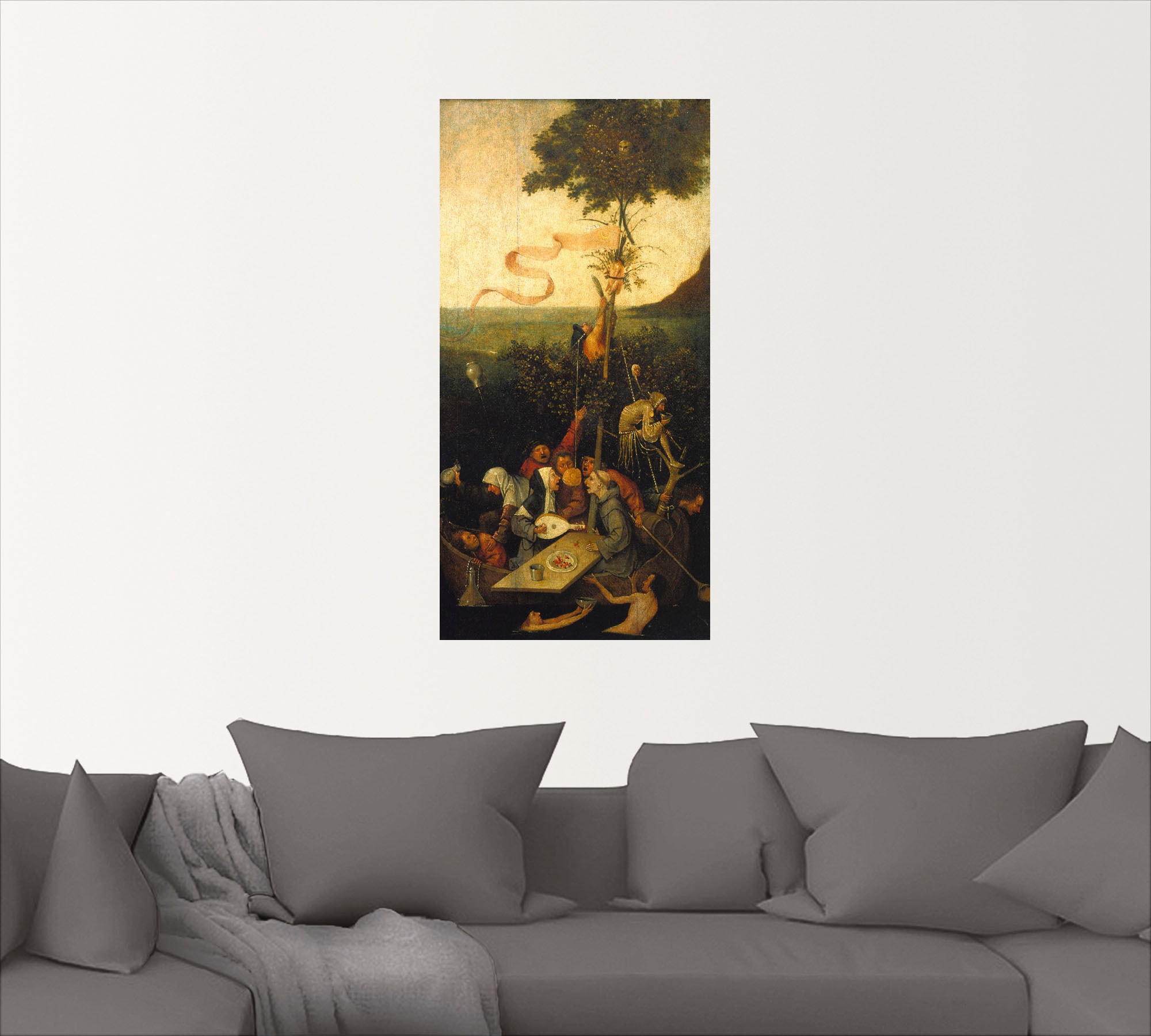 Artland Wandbild »Das Narrenschiff.«, Gruppen & Familien, (1 St.), als Leinwandbild, Wandaufkleber in verschied. Grössen