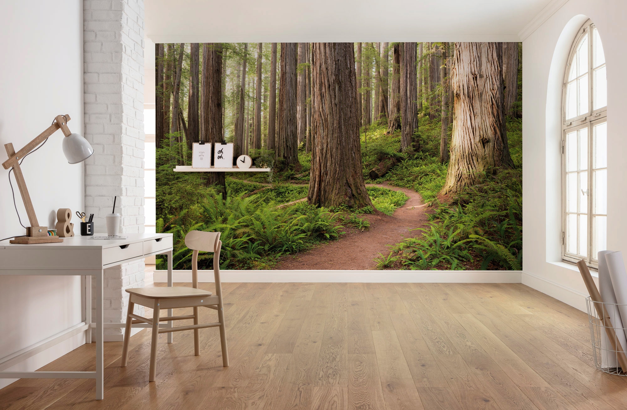 Komar Papier peint intissé »Digitaldruck Vlies -  Redwood Trail - Grösse 450 x 280 cm« imprimé Wohnzimmer, Schlafzimmer