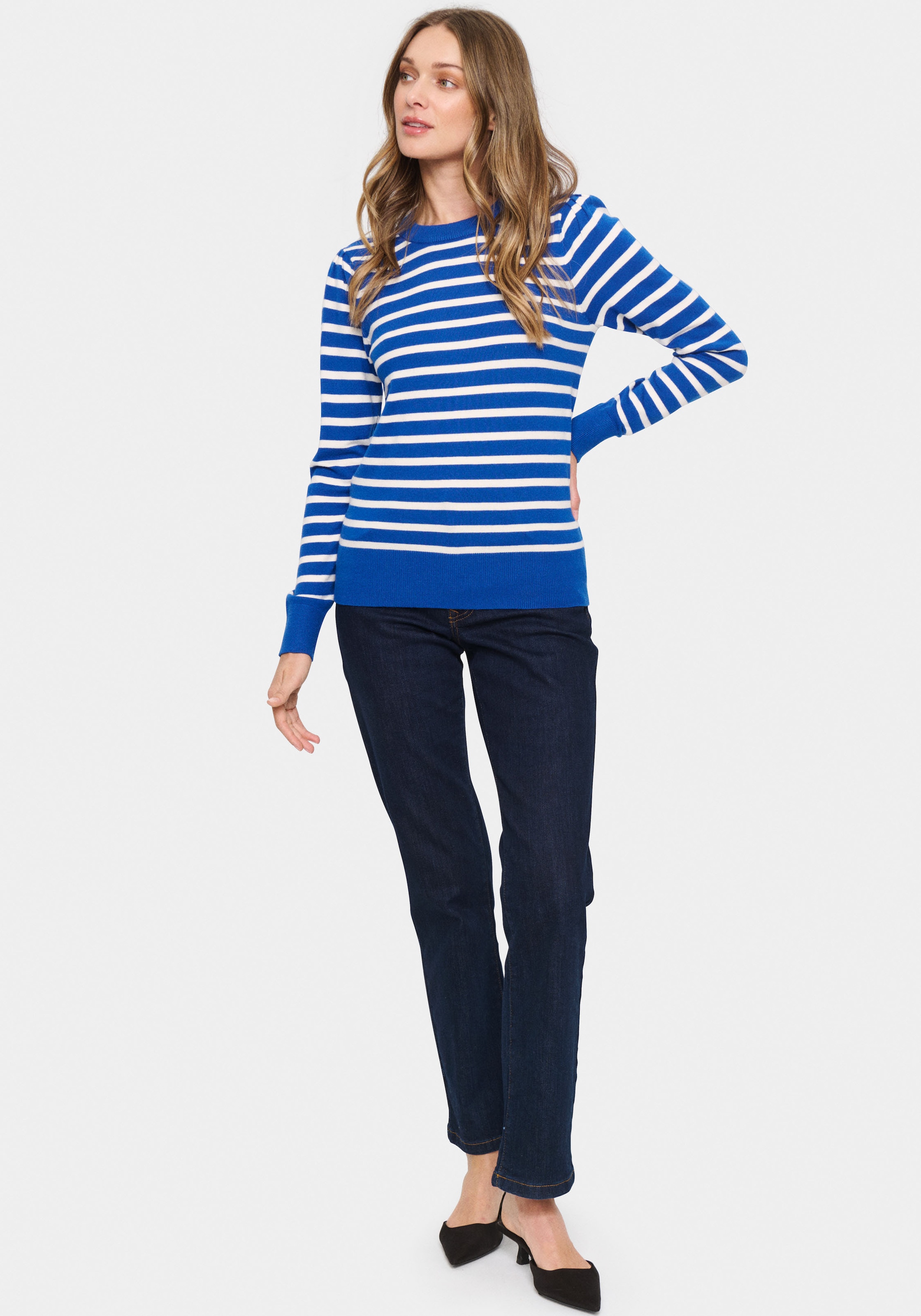 Saint Tropez Rundhalspullover »FikamSZ LS«