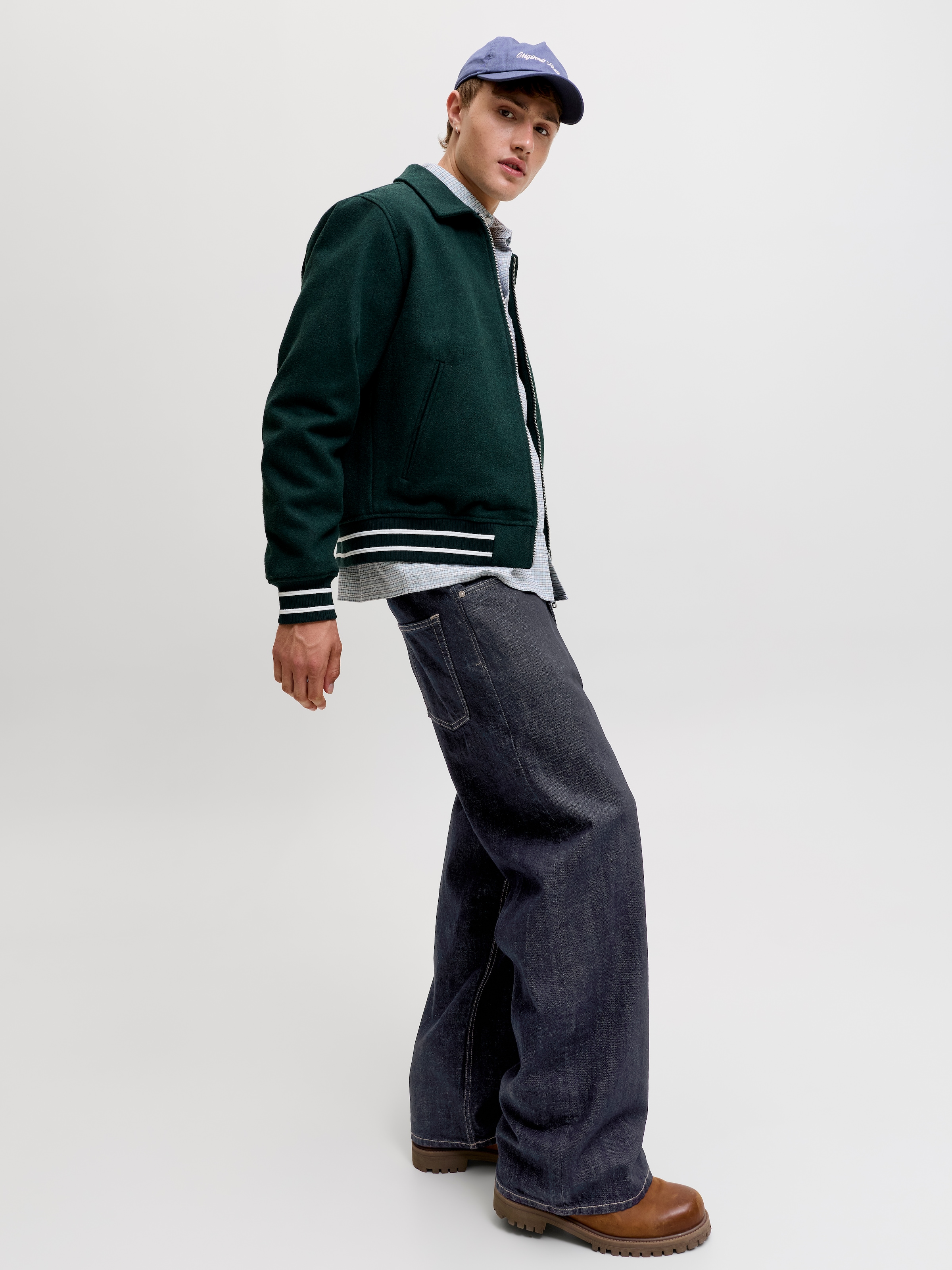 Jack & Jones Bootcut-Jeans »JJIDAVE JJCLASSIC« Baumwolle, bootcut fit