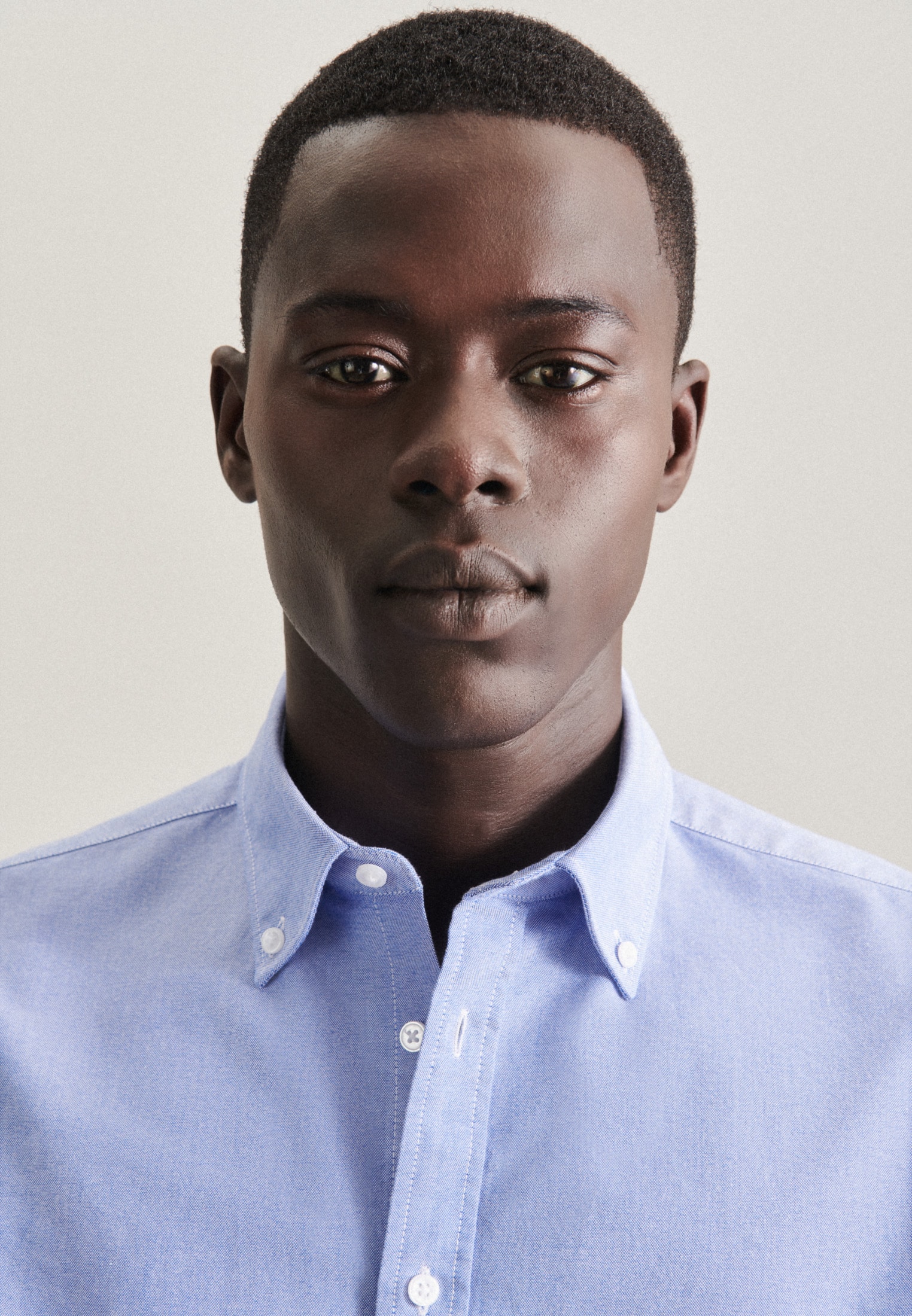 seidensticker Businesshemd »Slim«, Slim Langarm Button-Down-Kragen Uni