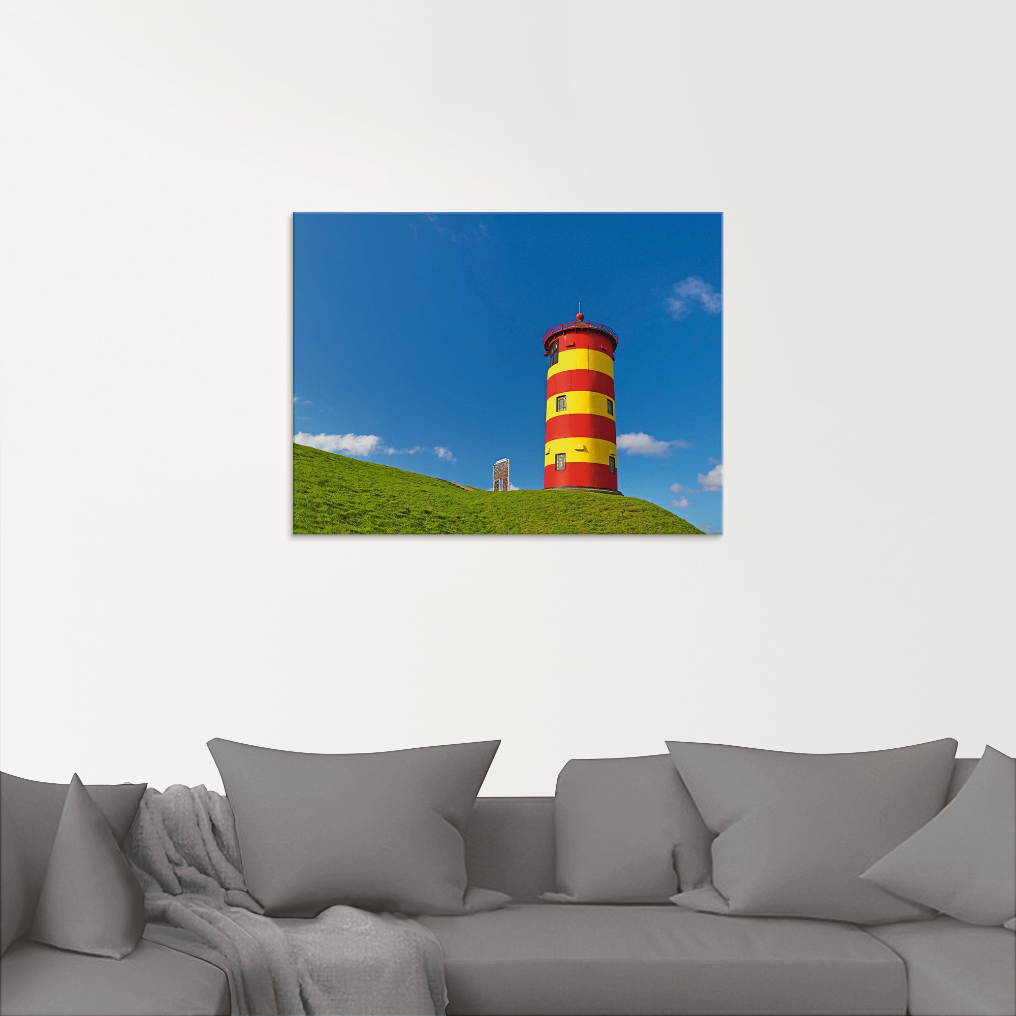 Artland Glasbild »Pilsumer Leuchtturm«, Gebäude, (1 St.), in verschiedenen Grössen