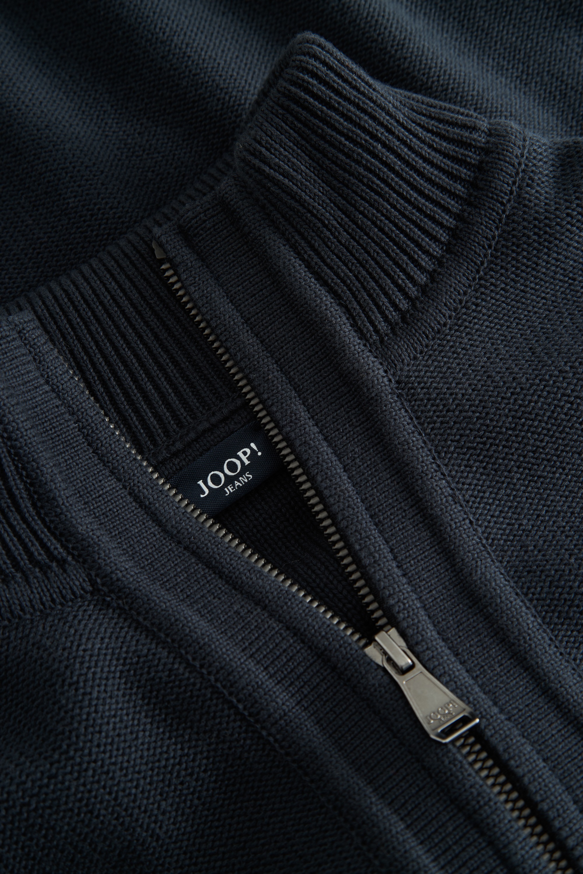 Joop Jeans Cardigan »Paulos«, weiche Haptik, Metallreissverschluss