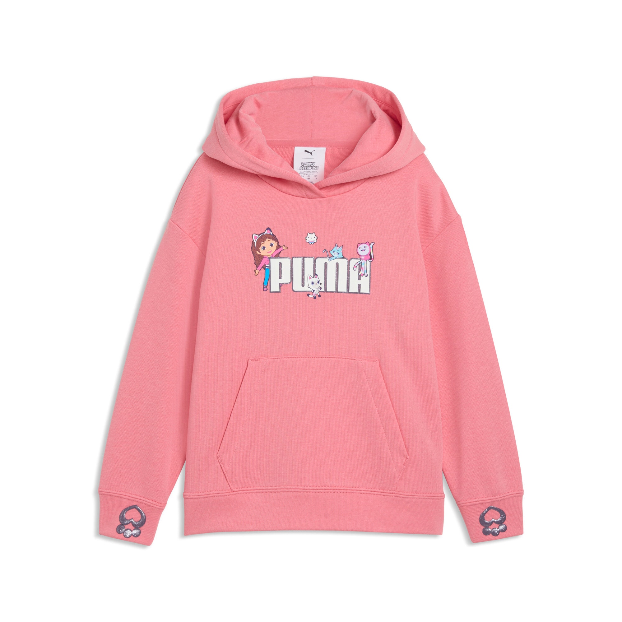 PUMA Sweat à capuche »X GABBY'S DOLLHOUSE RELAXED GRAPHIC HOODIE TR«, entspannte Passform, mit Print-Applikation, aus Baumwollmischung
