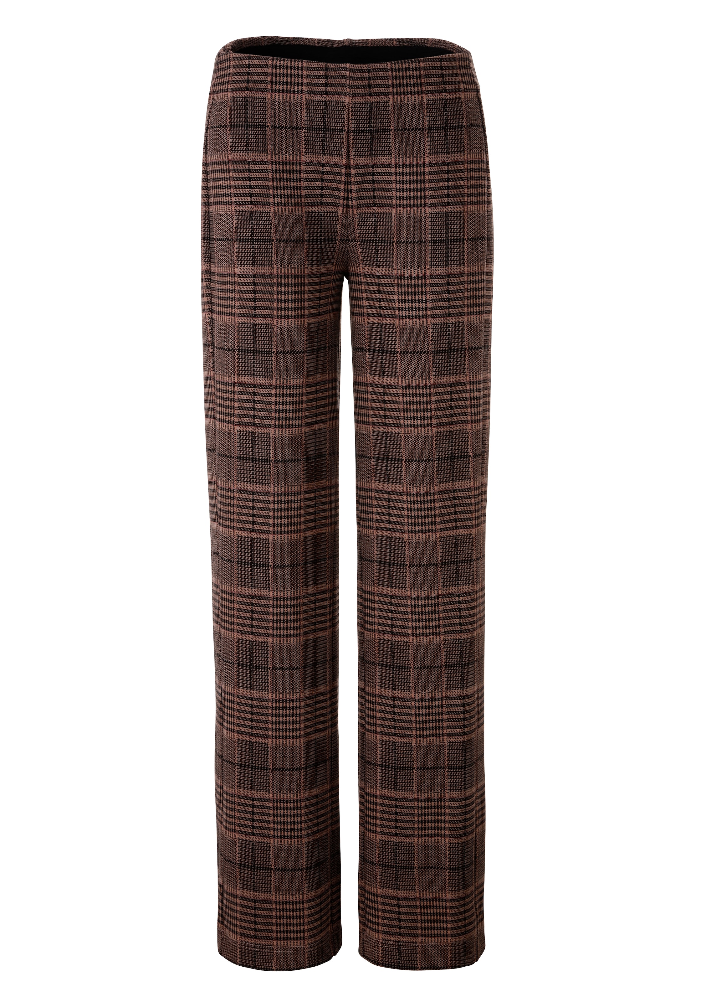 Aniston CASUAL Pantalon à enfiler  dans un motif carreaux harmonieux en couleurs - NOUVELLE COLLECTION