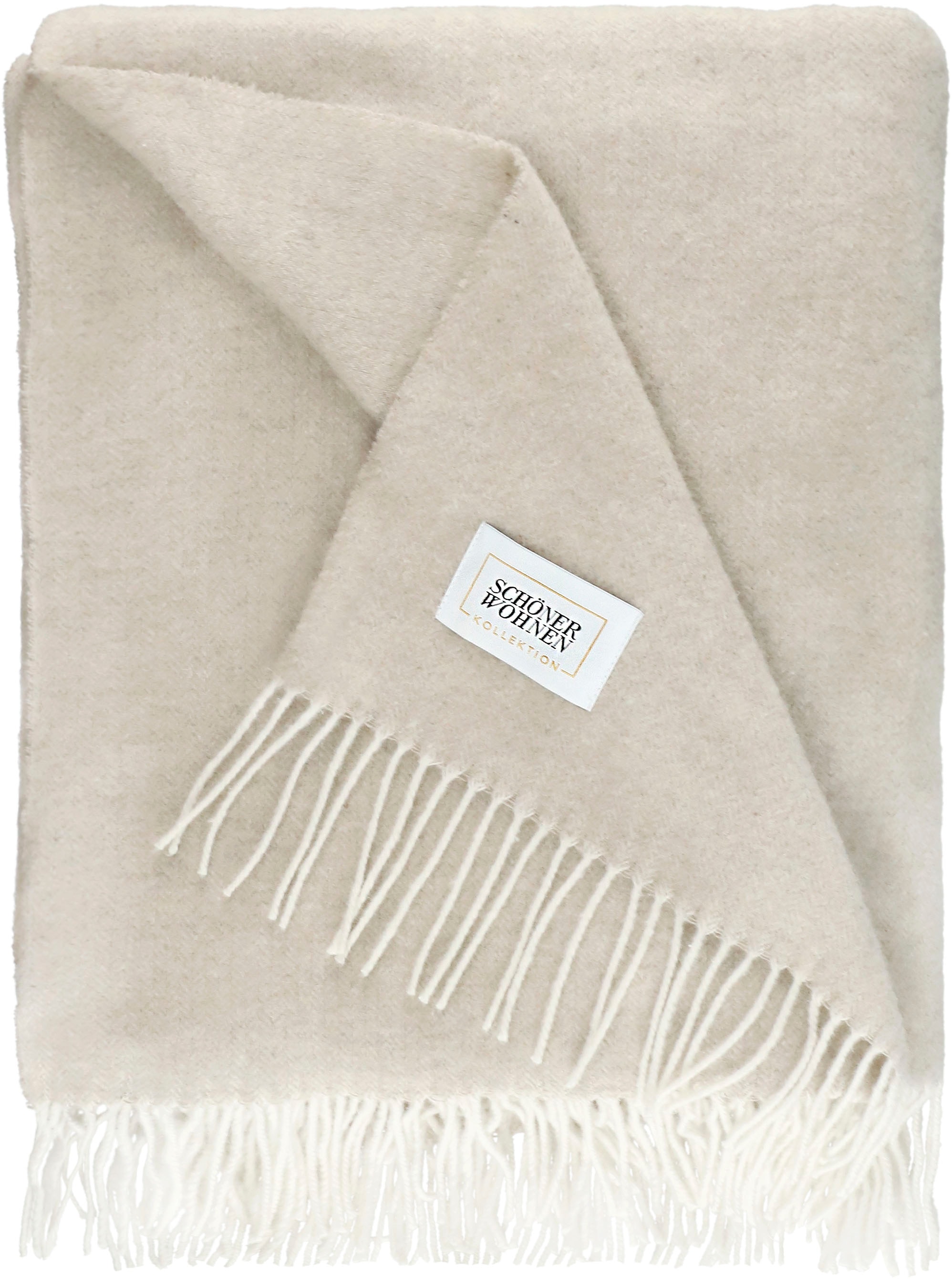 Image of SCHÖNER WOHNEN-Kollektion Wohndecke "Fact" mit Merinowolle