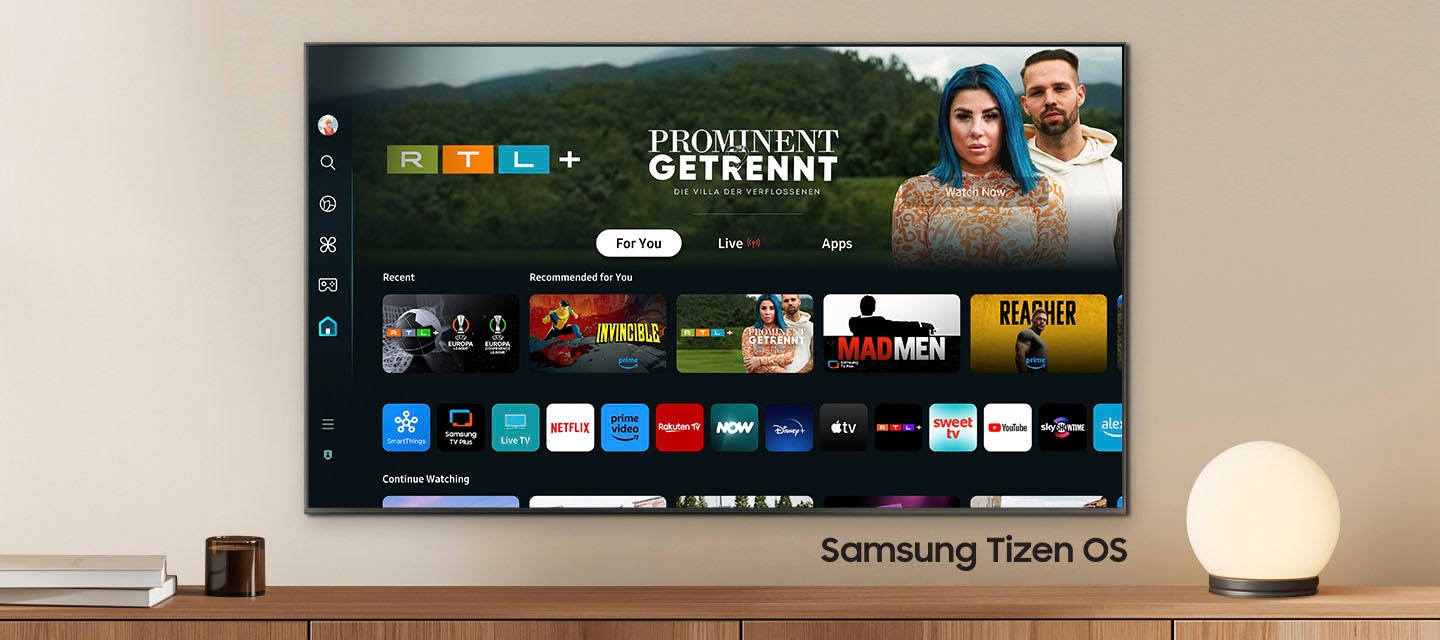 Samsung LED-Fernseher »GU55DU7179U«, 4K Ultra HD, Smart-TV, Crystal UHD, Q-Symphony, Dolby Surround Sound, Triple Tuner, Smart-Hub