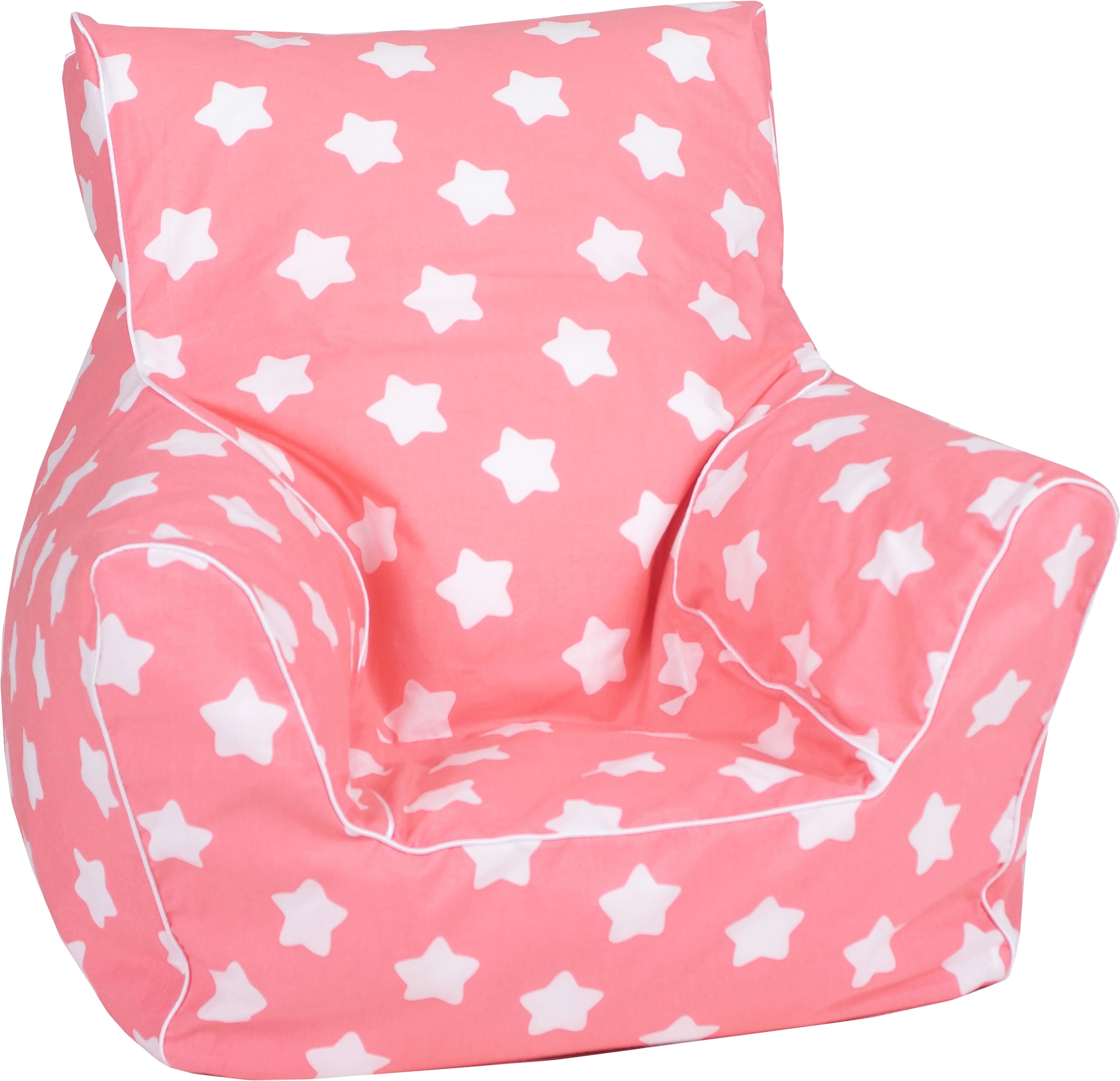 Image of Knorrtoys® Sitzsack »Pink, white stars«, für Kinder; Made in Europe bei Ackermann Versand Schweiz