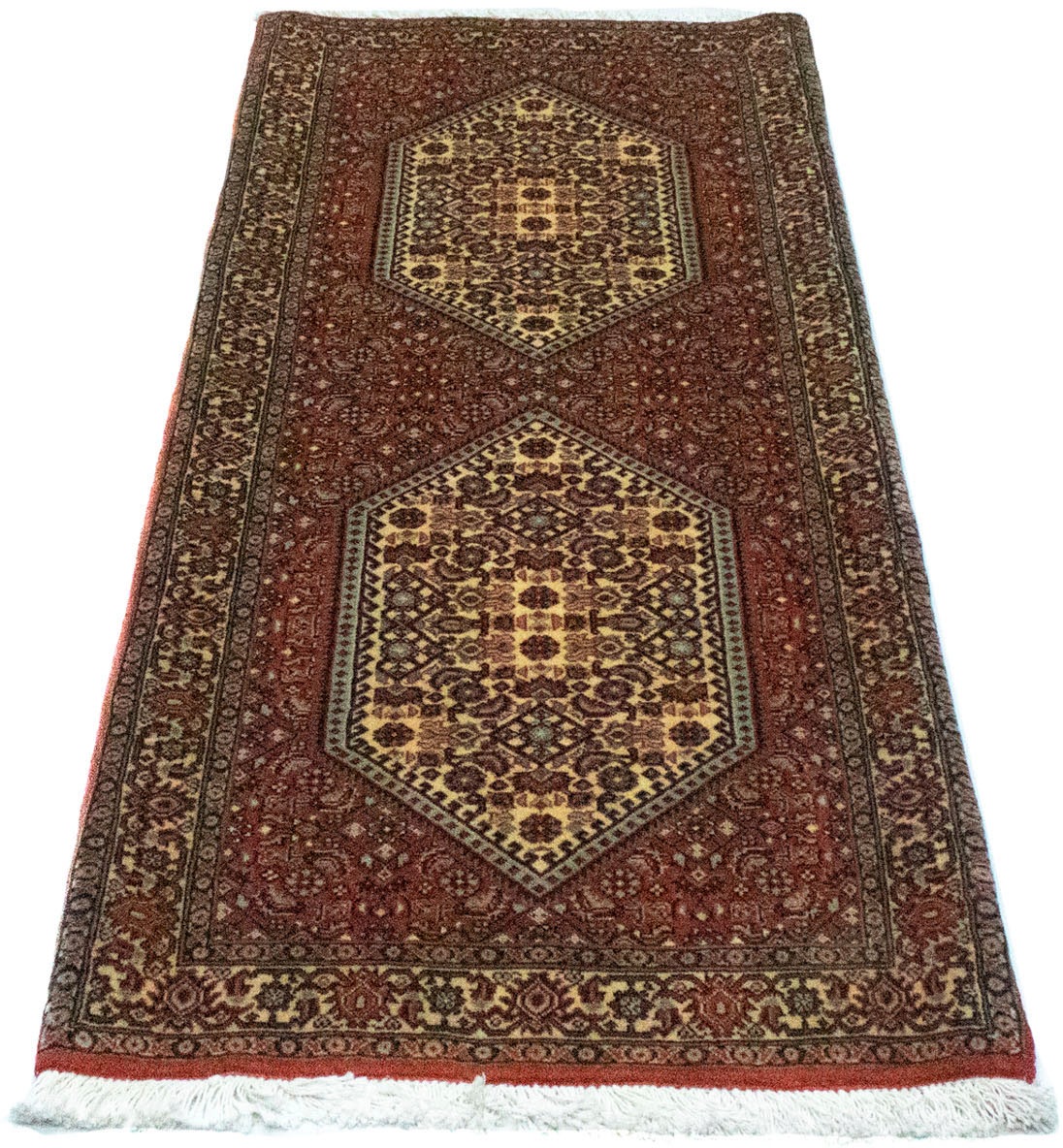 Image of morgenland Hochflor-Läufer »Bidjar Geometrisch Rosso 153 x 63 cm«, rechteckig, 1,5 mm Höhe, Handgeknüpft bei Ackermann Versand Schweiz