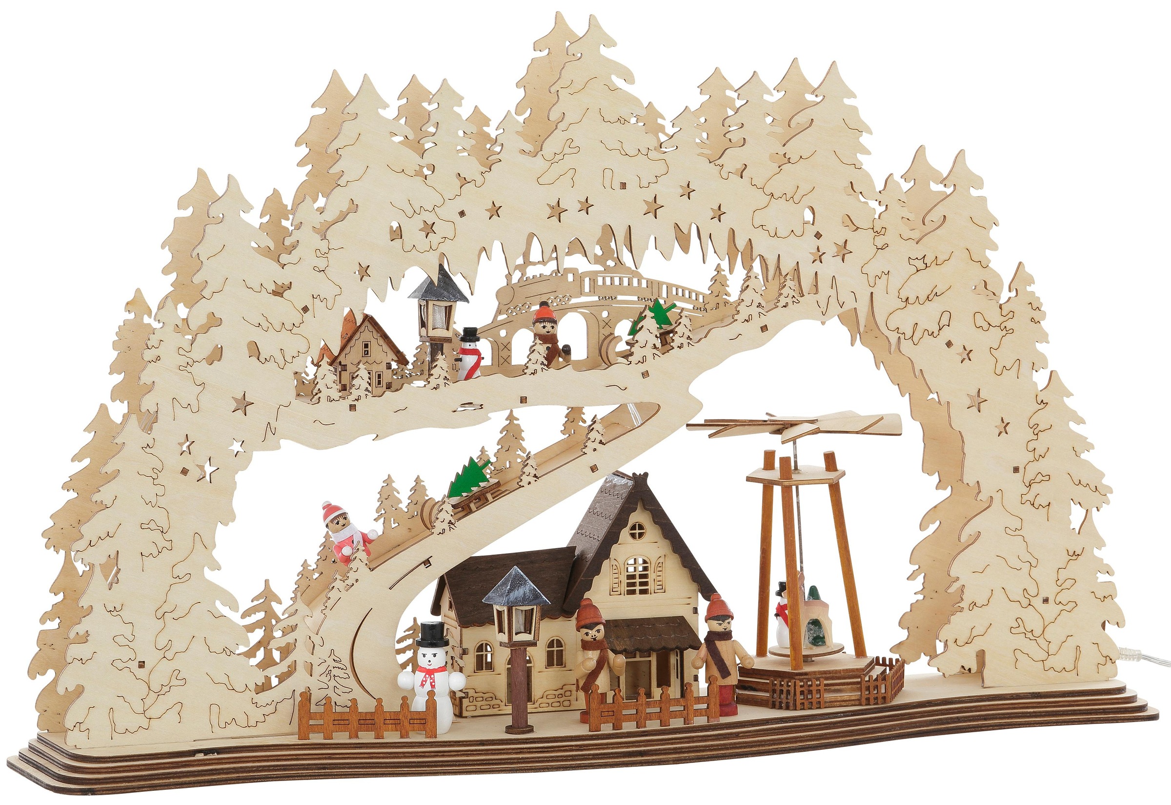 Image of Home affaire Schwibbogen »Forsthaus«, mit bewegter Pyramide bei Ackermann Versand Schweiz