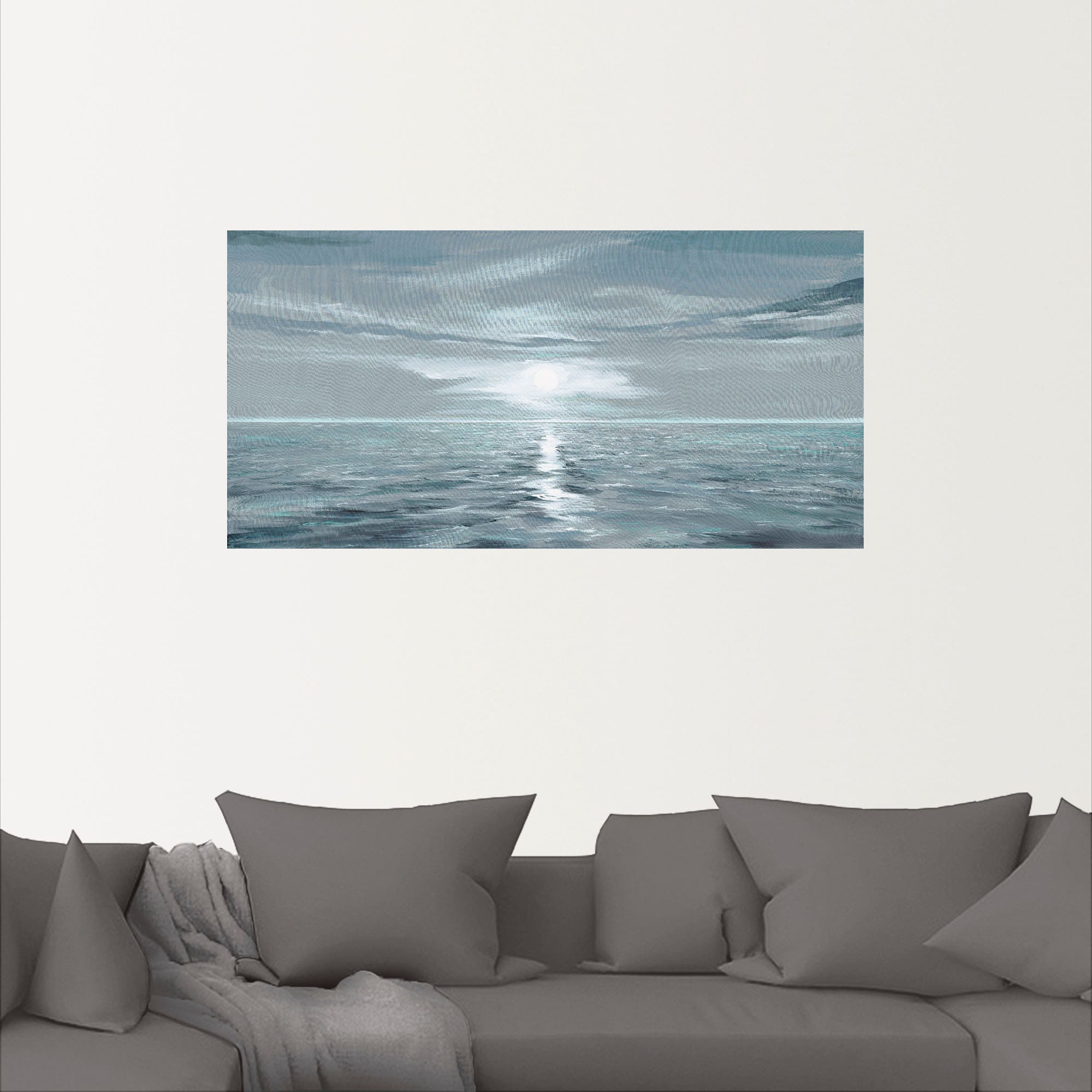 Artland Wandbild »Eisblaues Meer«, Gewässer, (1 St.), als Alubild, Outdoorbild, Leinwandbild, Poster, Wandaufkleber