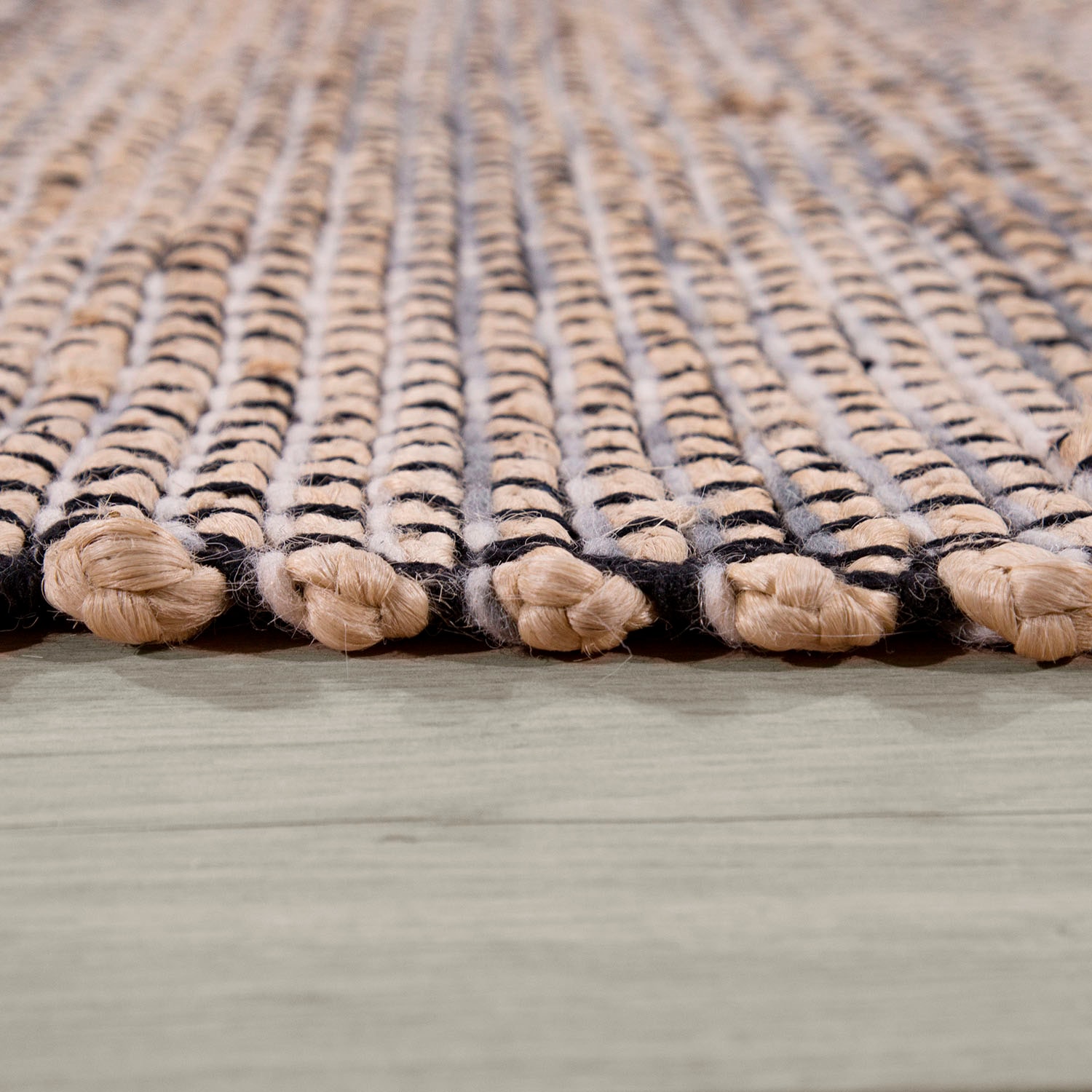 Paco Home Teppich »Odense 684«, rechteckig, 13 mm Höhe, handgewebter Wendeteppich, Jute & Wolle, meliert, Wohnzimmer