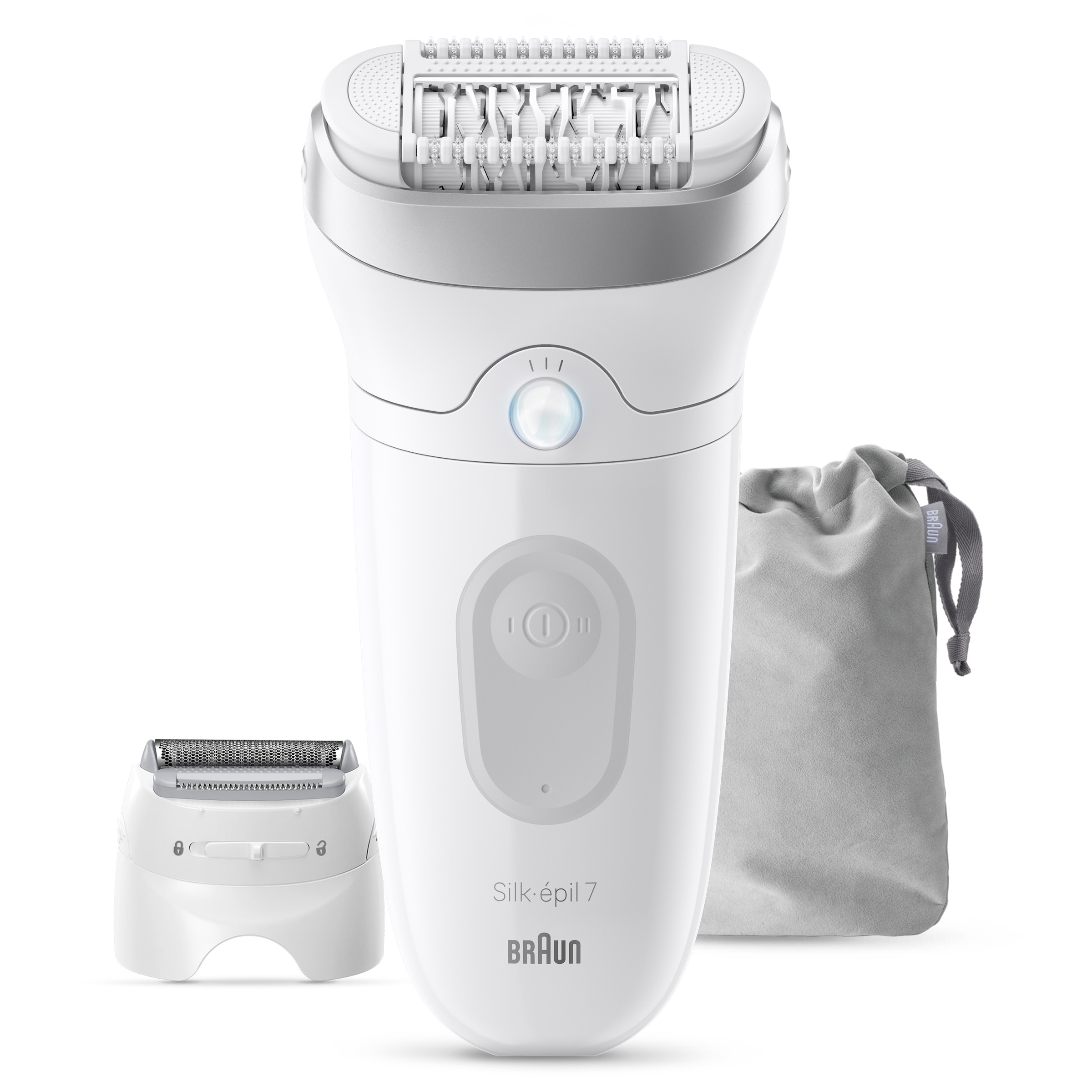 Braun Épilateur »Silk-épil 7 SE7-041« Wet & Dry, breiter Kopf, inklusive Rasieraufsatz und Trimmeraufsatz