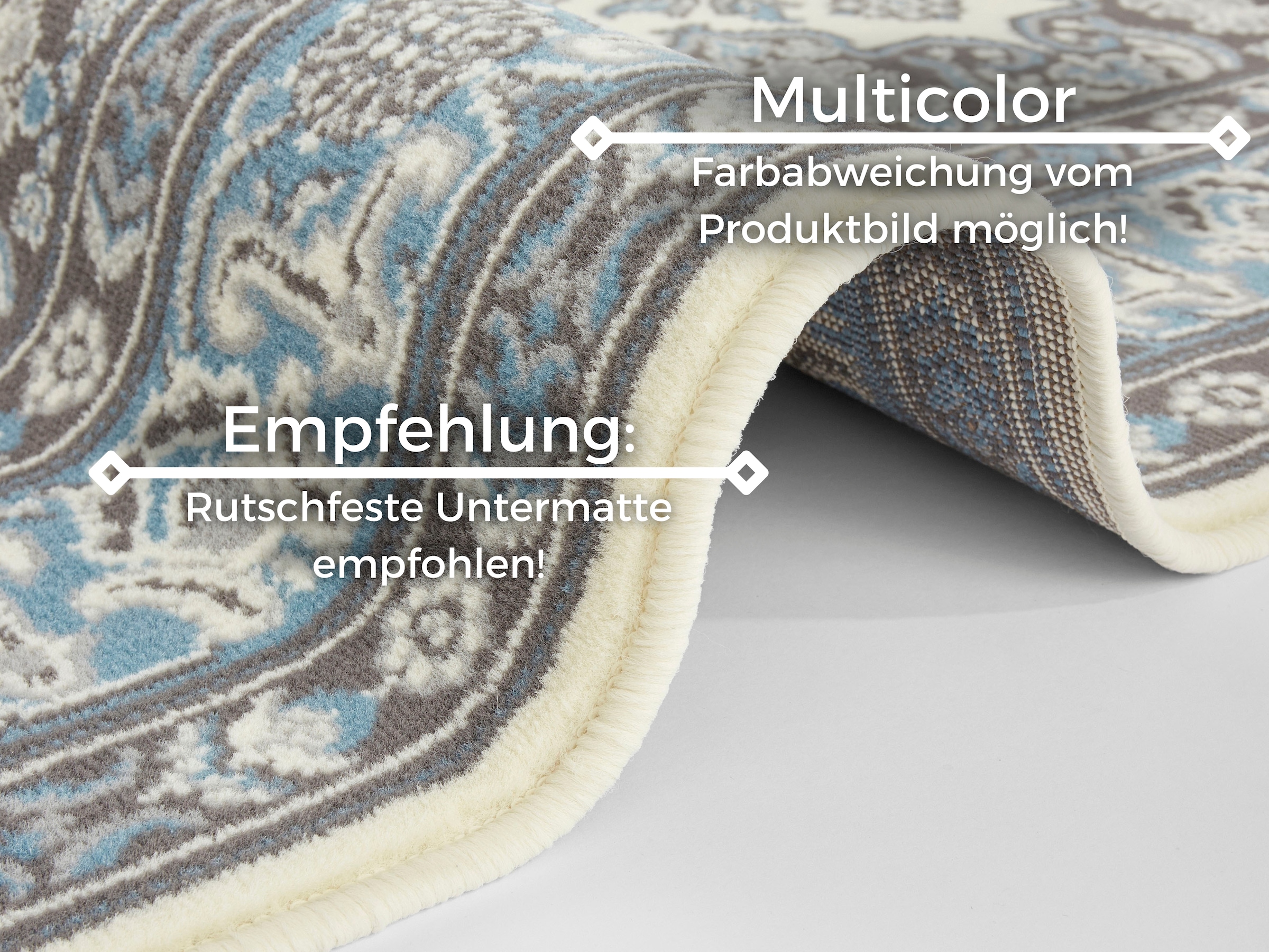 HANSE Home Teppich »Parun Täbriz«, rechteckig, 9 mm Höhe, Kurzflor, Orient, Läufer, Vintage, Esszimmer, Wohnzimmer, Flur