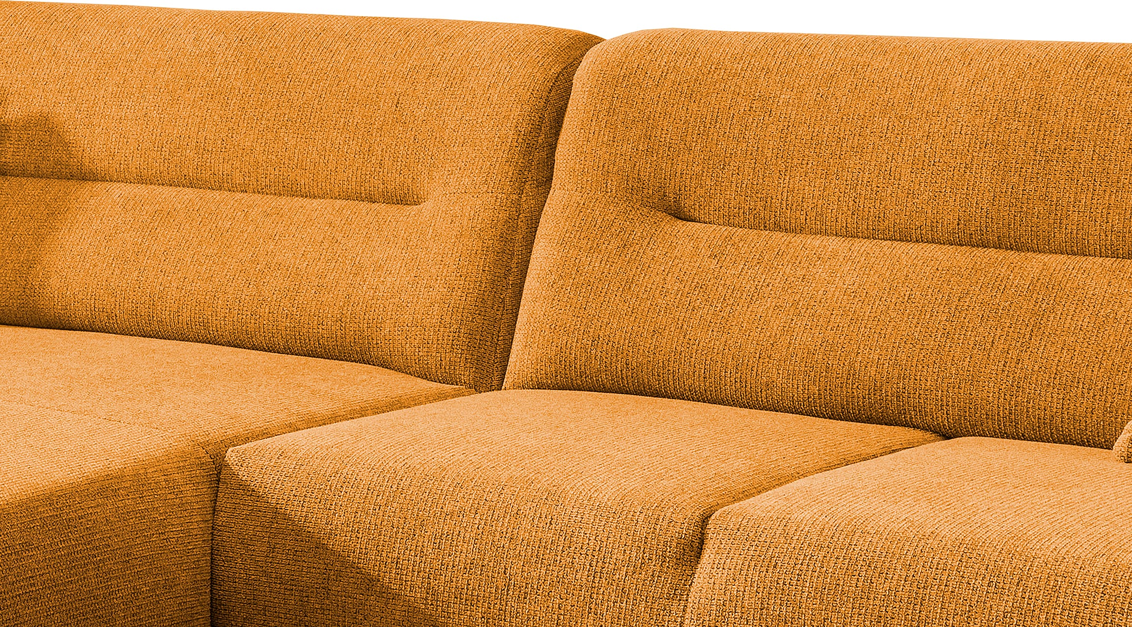 Home affaire Canapé d'angle »Drago, elegant und zeitlos, komfortabel, Holzfuss, L-Form« frei im Raum stellbar, inkl. 2 Zierkissen