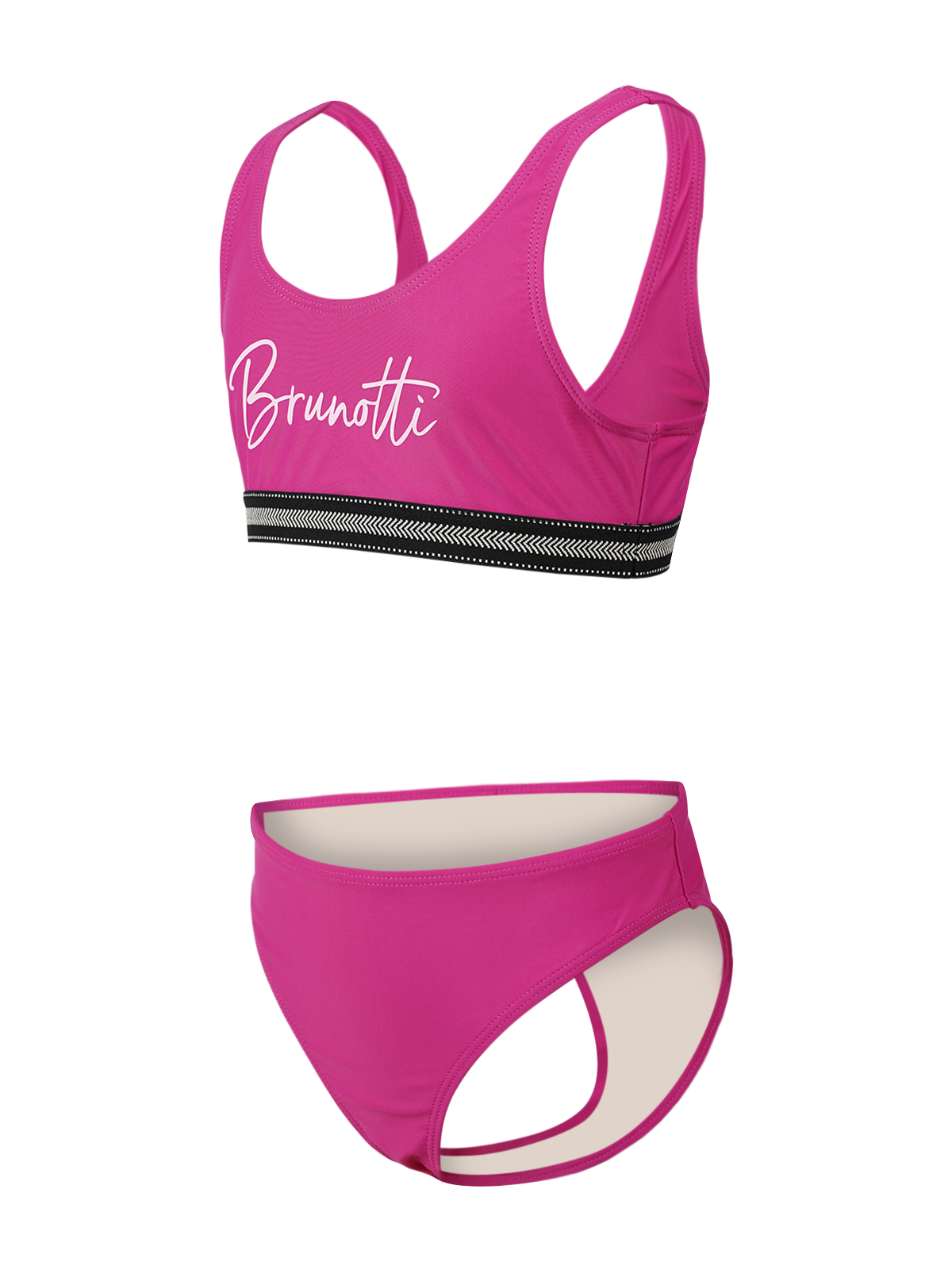 Brunotti Bustier-Bikini, (Set, 2 St.), mit kontrastfarbenen Bund