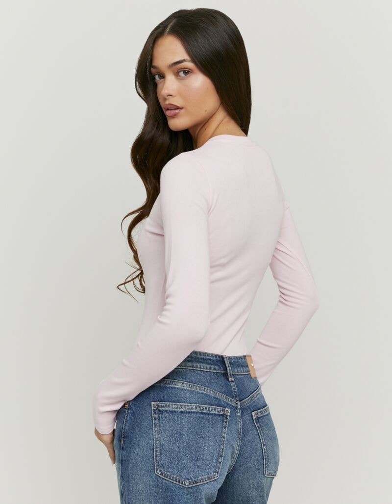 Tally Weijl Langarmbody »SBOCOCOSYM« Baumwollmischung, figurbetont