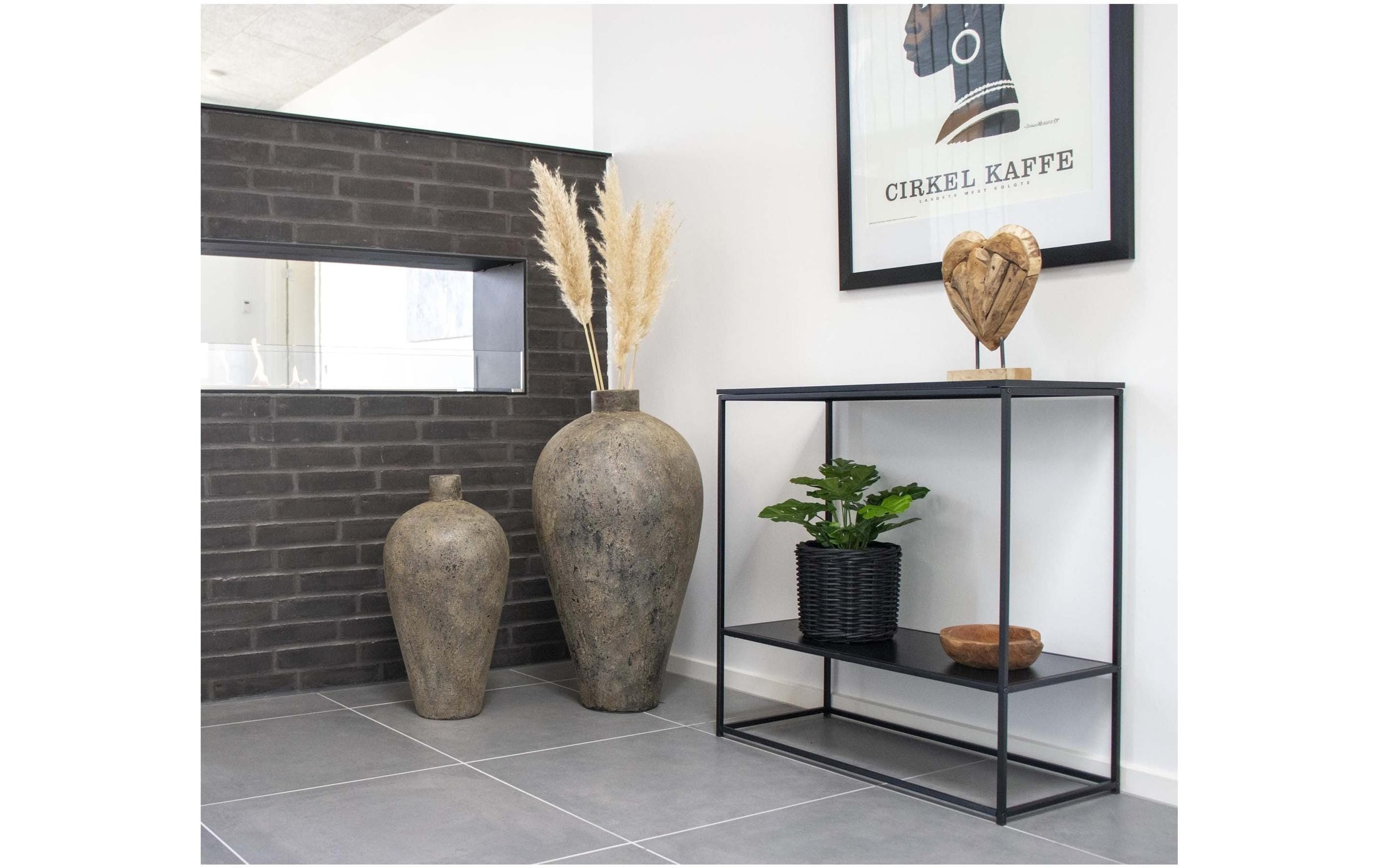 House Nordic Dekovase »Vase Corvo 80 cm«, (1 St.)