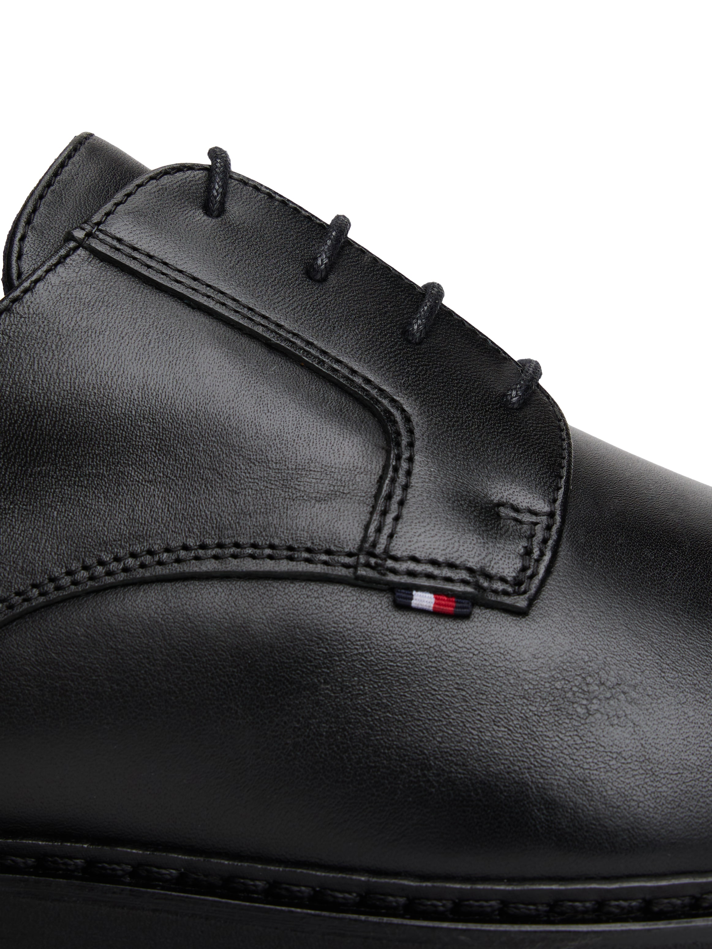 Tommy Hilfiger Schnürschuh »HILIFGER ULTRA LIGHT LTH SHOE«  , Blockabsatz, Businessschuh, Abendschuh mit dezenten Ziernähten