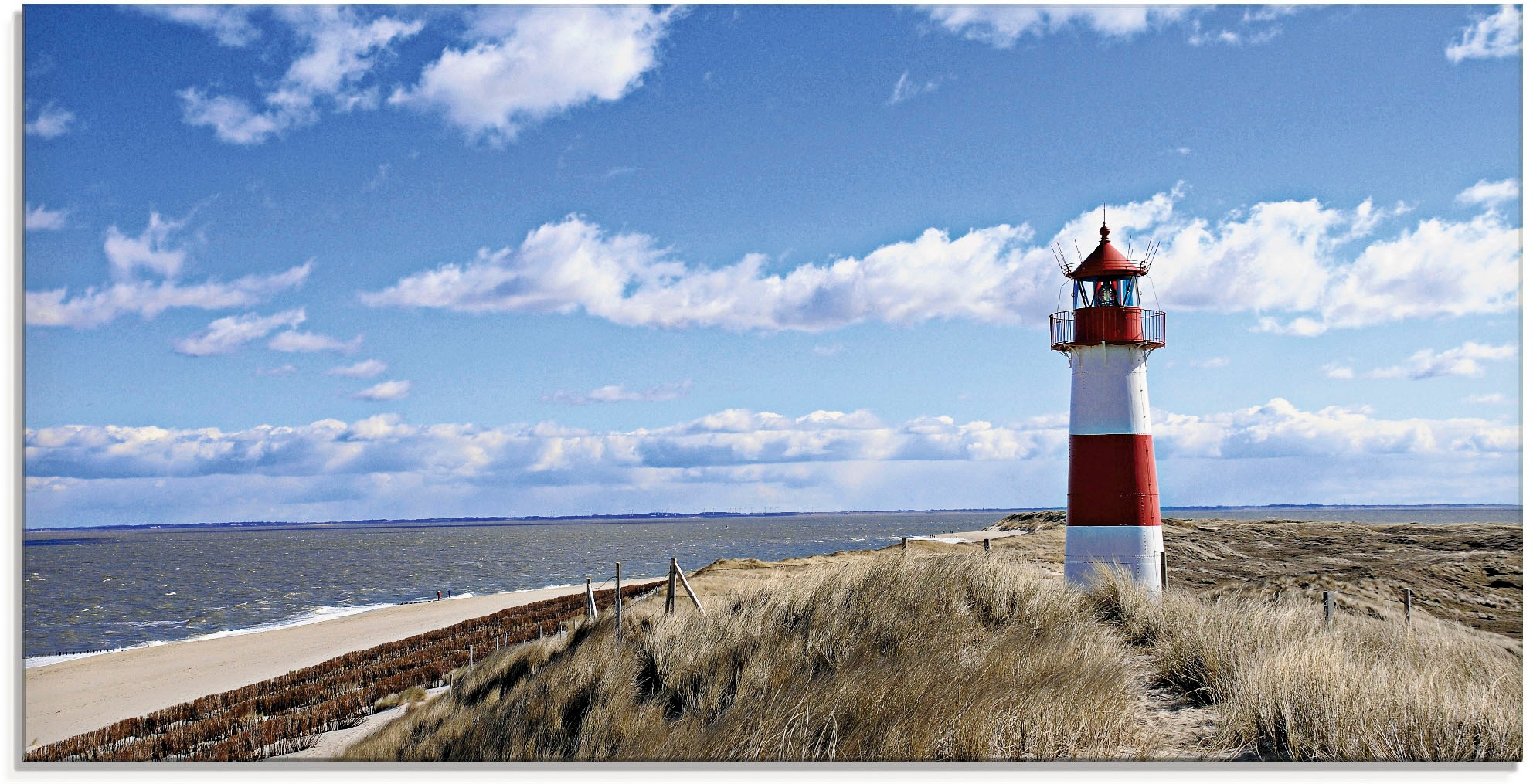 Image of Artland Glasbild "Leuchtturm Sylt" Gebäude 1 Stk. tlg. in verschiedenen Grössen