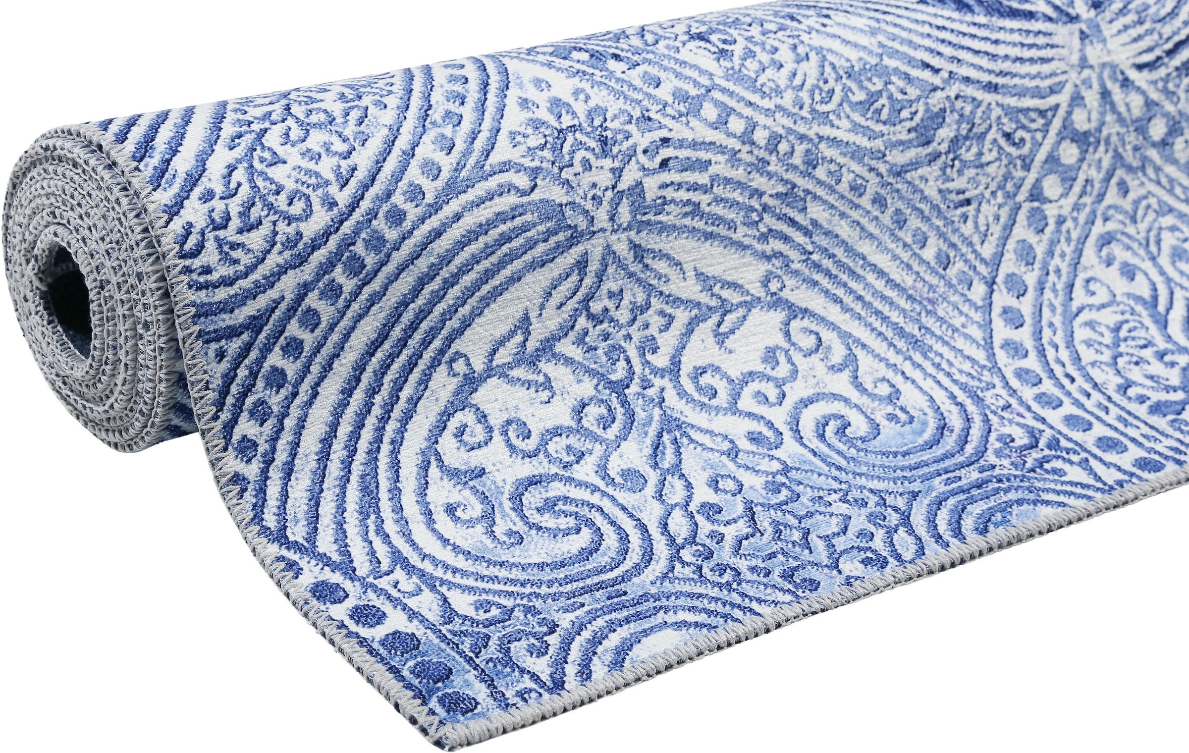 Wecon home Teppich »Grace« rechteckig 6 mm Höhe Vintage Look, Used Look, moderner Kurzflor, Wohnzimmer