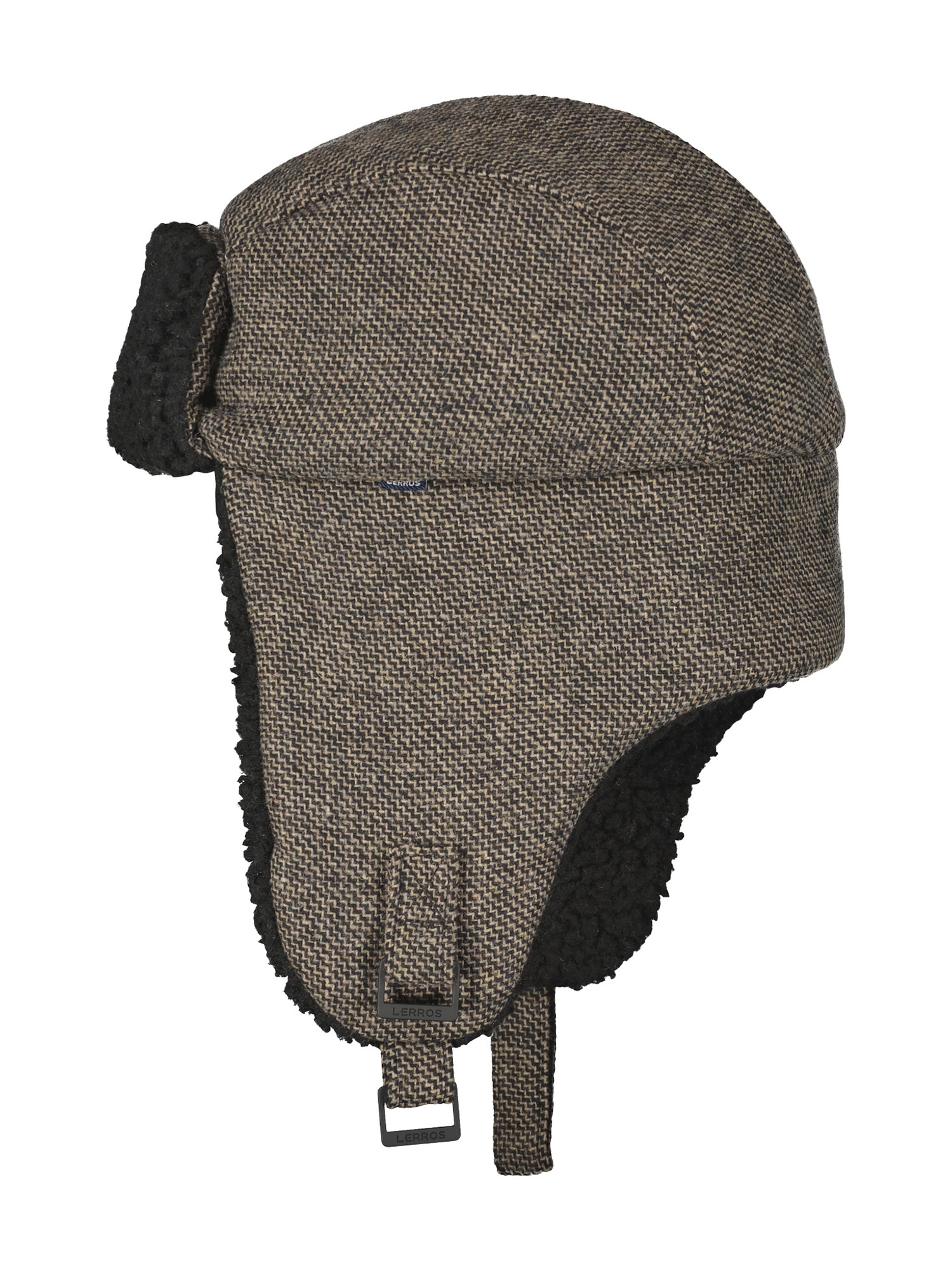 LERROS Bonnet à oreilles »LERROS Trappermütze, ZigZag-Muster mit Teddyfutter«